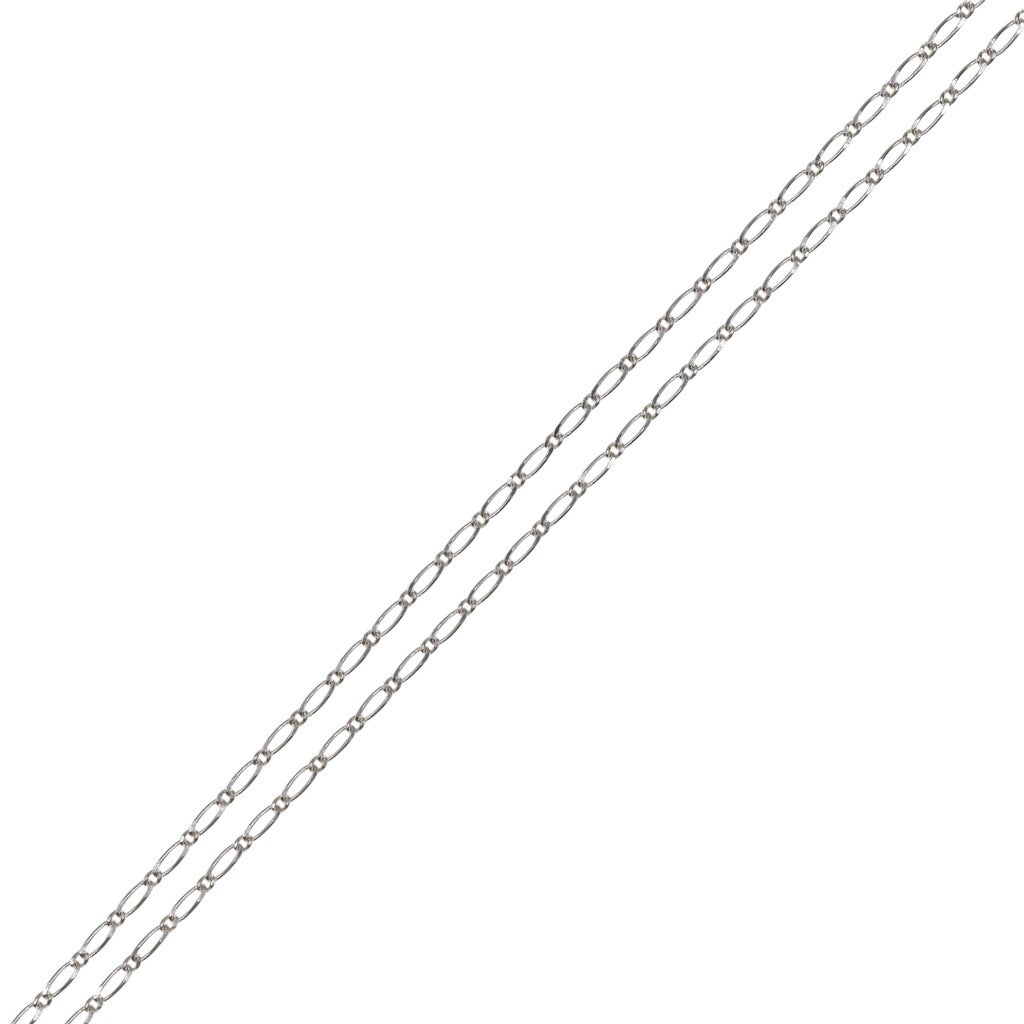 Cadena Cartier 1x1 de Plata .925 60 cm