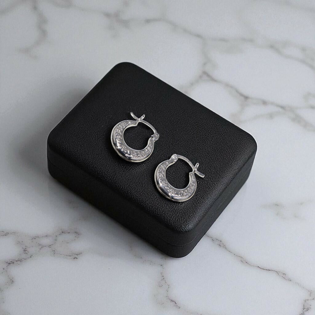 Arracadas Lineas y Sol de Plata .925