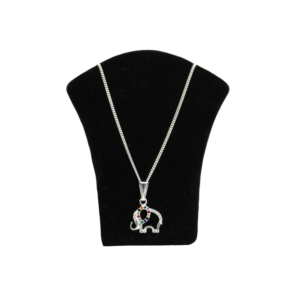 Dije De Elefante + Cadena en Plata .925