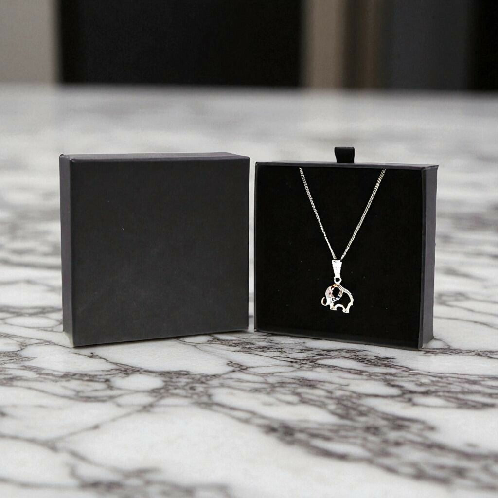 Dije De Elefante + Cadena en Plata .925