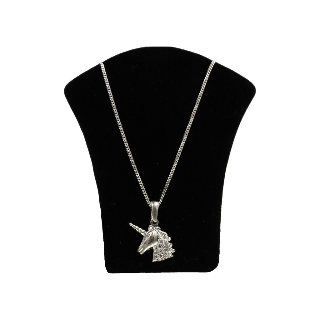Dije De Unicornio + Cadena en Plata .925