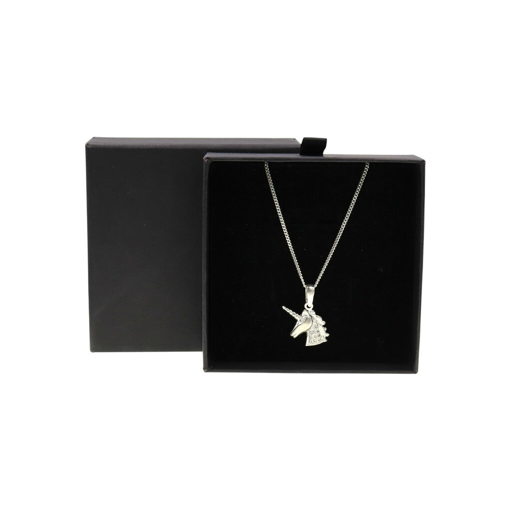 Dije De Unicornio + Cadena en Plata .925