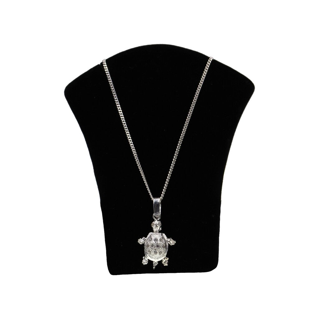 Dije De Tortuga + Cadena en Plata .925