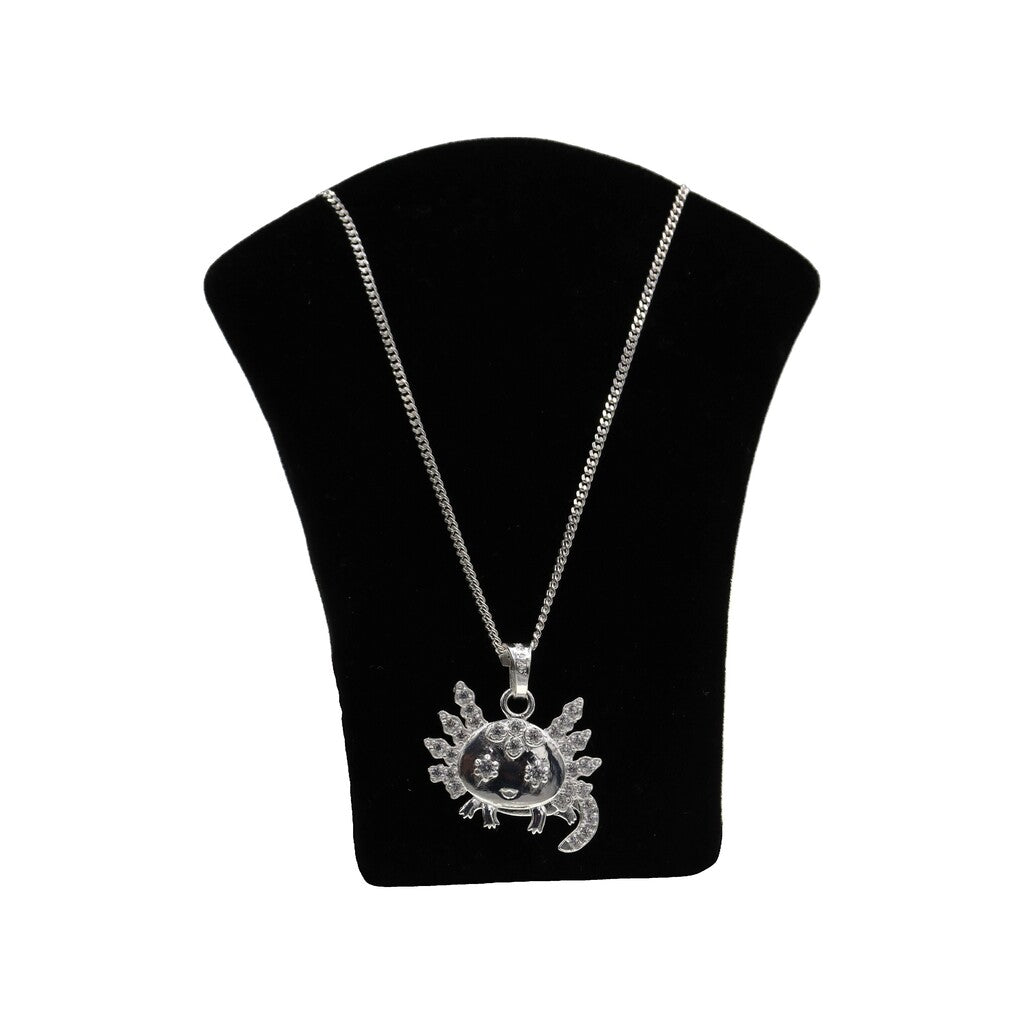 Dije De Ajolote + Cadena en Plata .925