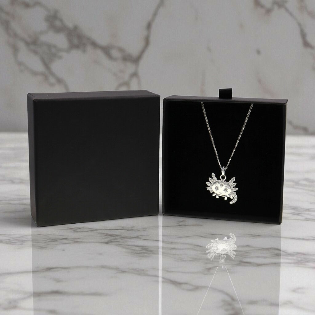 Dije De Ajolote + Cadena en Plata .925