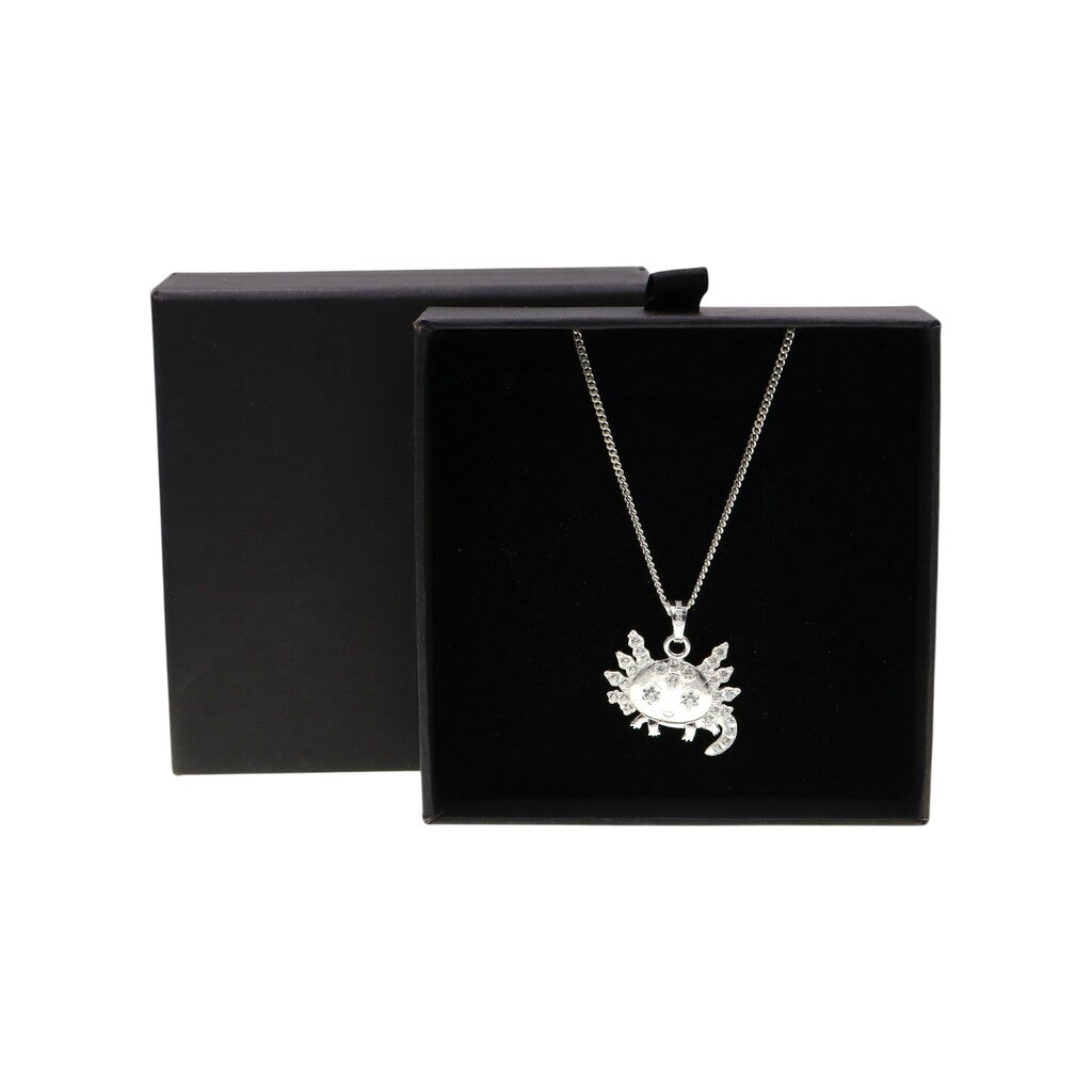 Dije De Ajolote + Cadena en Plata .925