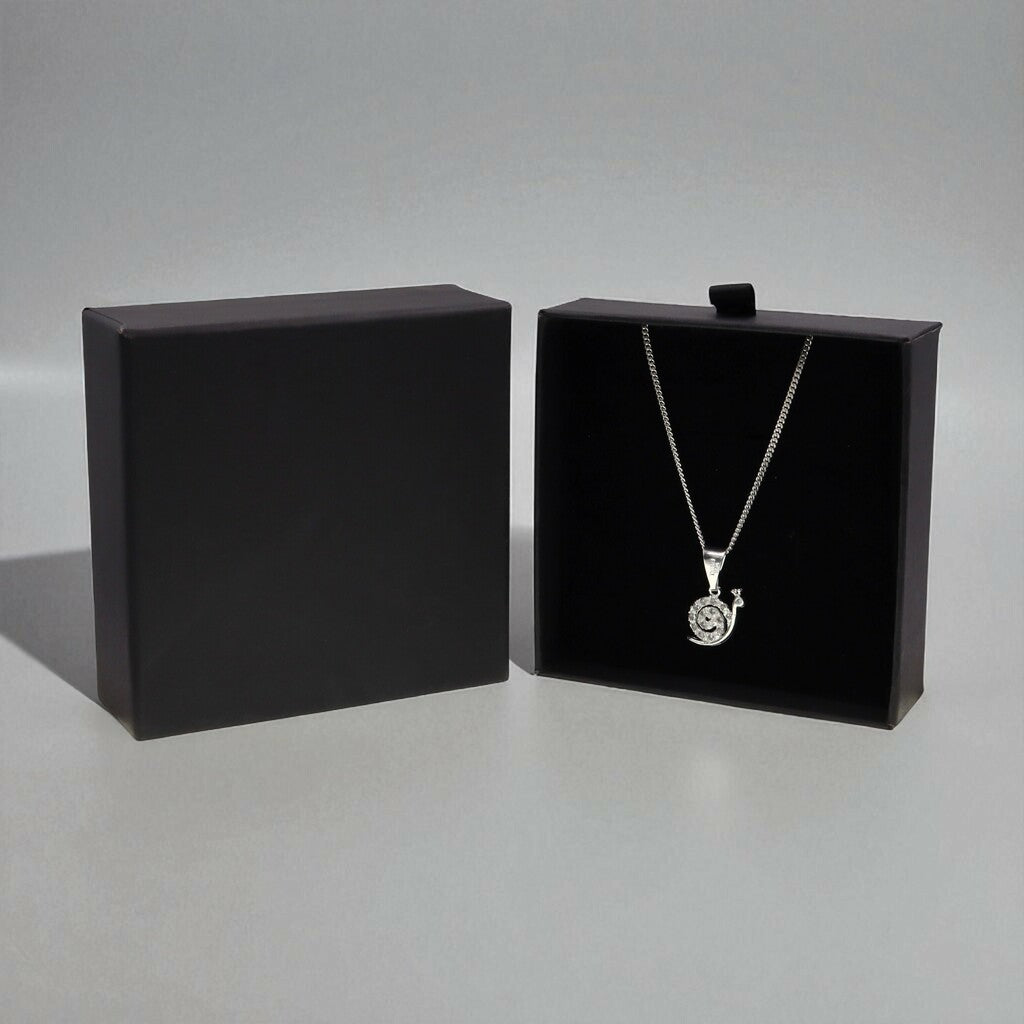 Dije De Caracol + Cadena en Plata .925