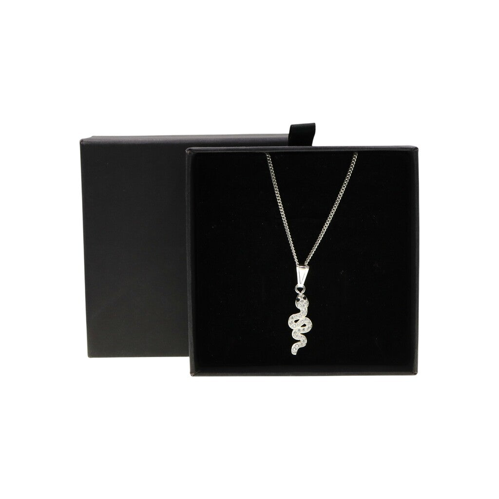 Dije De Serpiente + Cadena en Plata .925