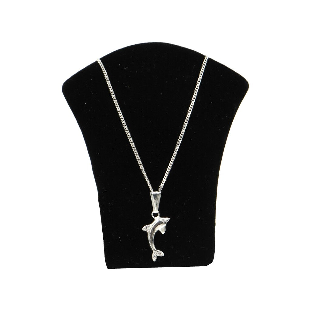 Dije De Delfin + Cadena en Plata .925