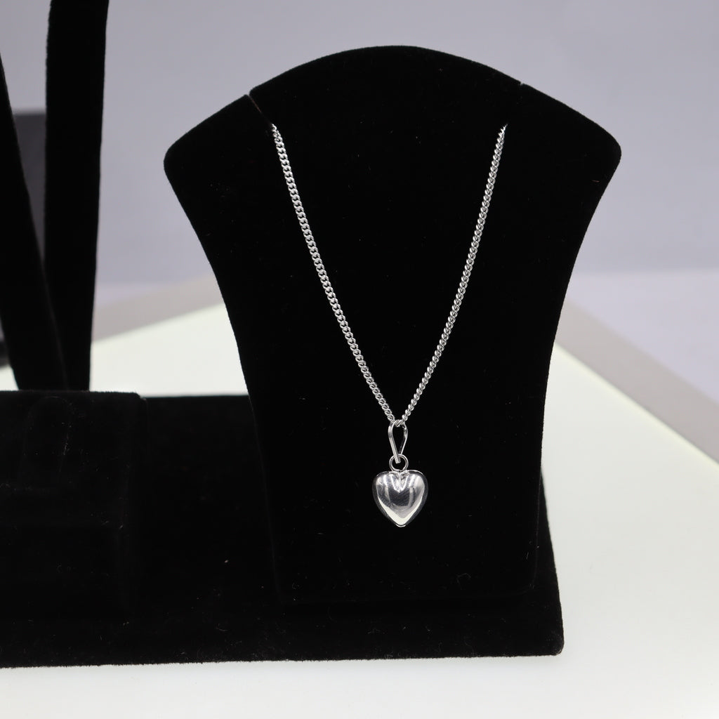 Dije De Corazon + Cadena En Plata .925