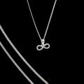 Dije Infinito + Cadena En Plata 925