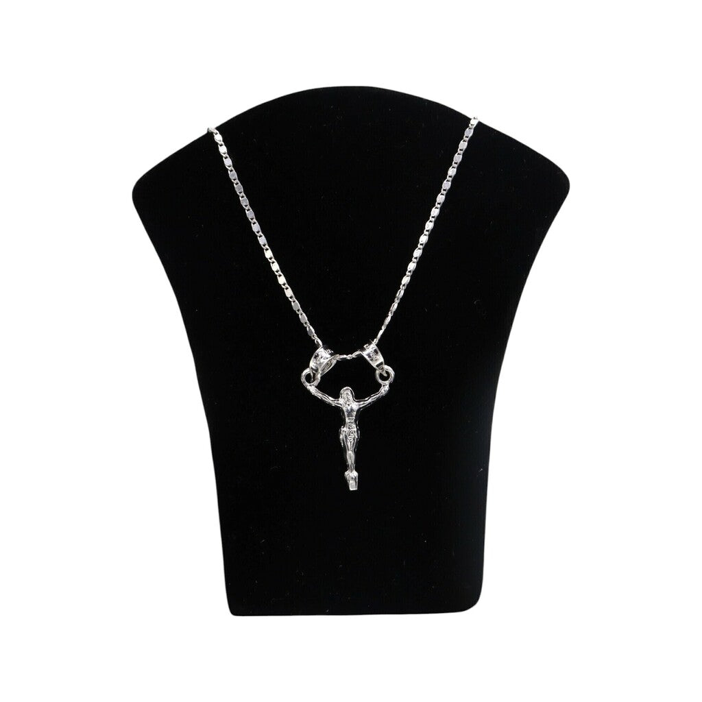 Dije Jesus Chico + Cadena en Plata .925