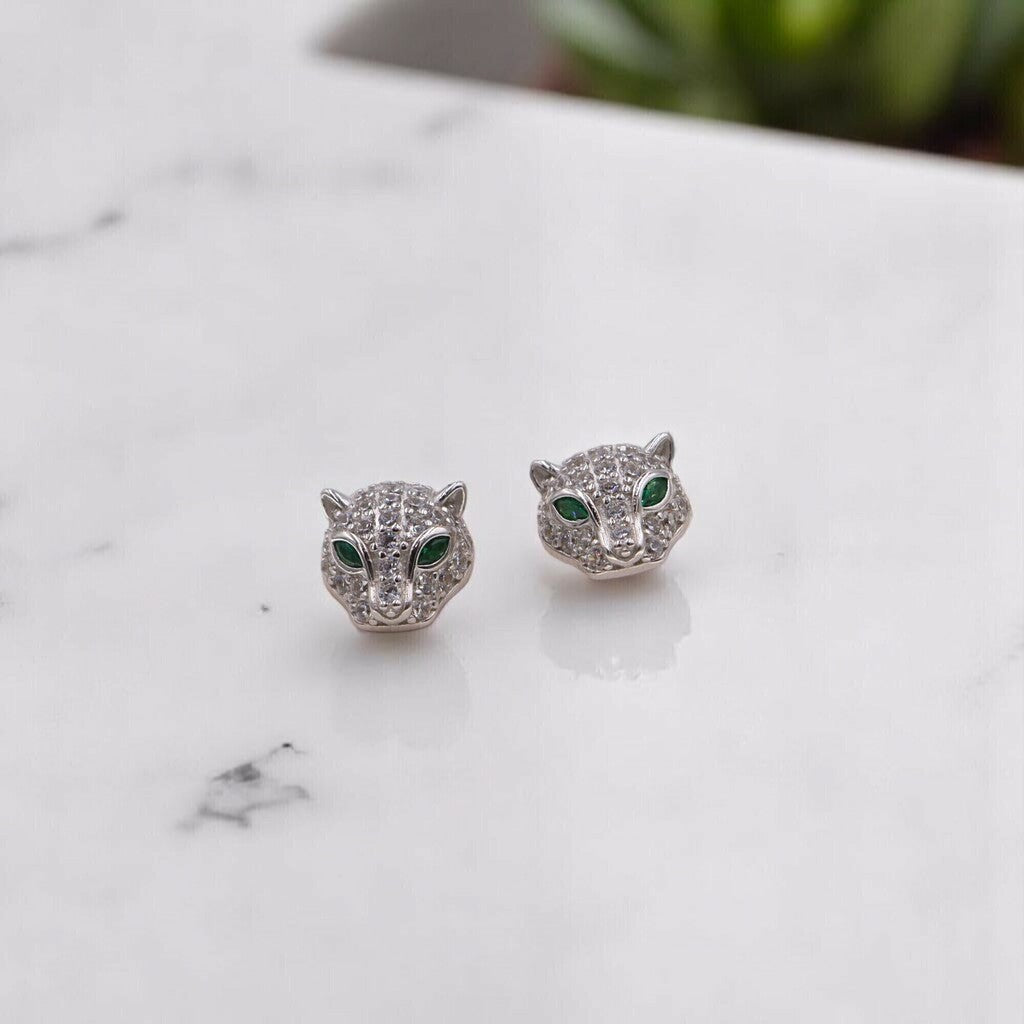 Broquel Leopardo de Plata .925