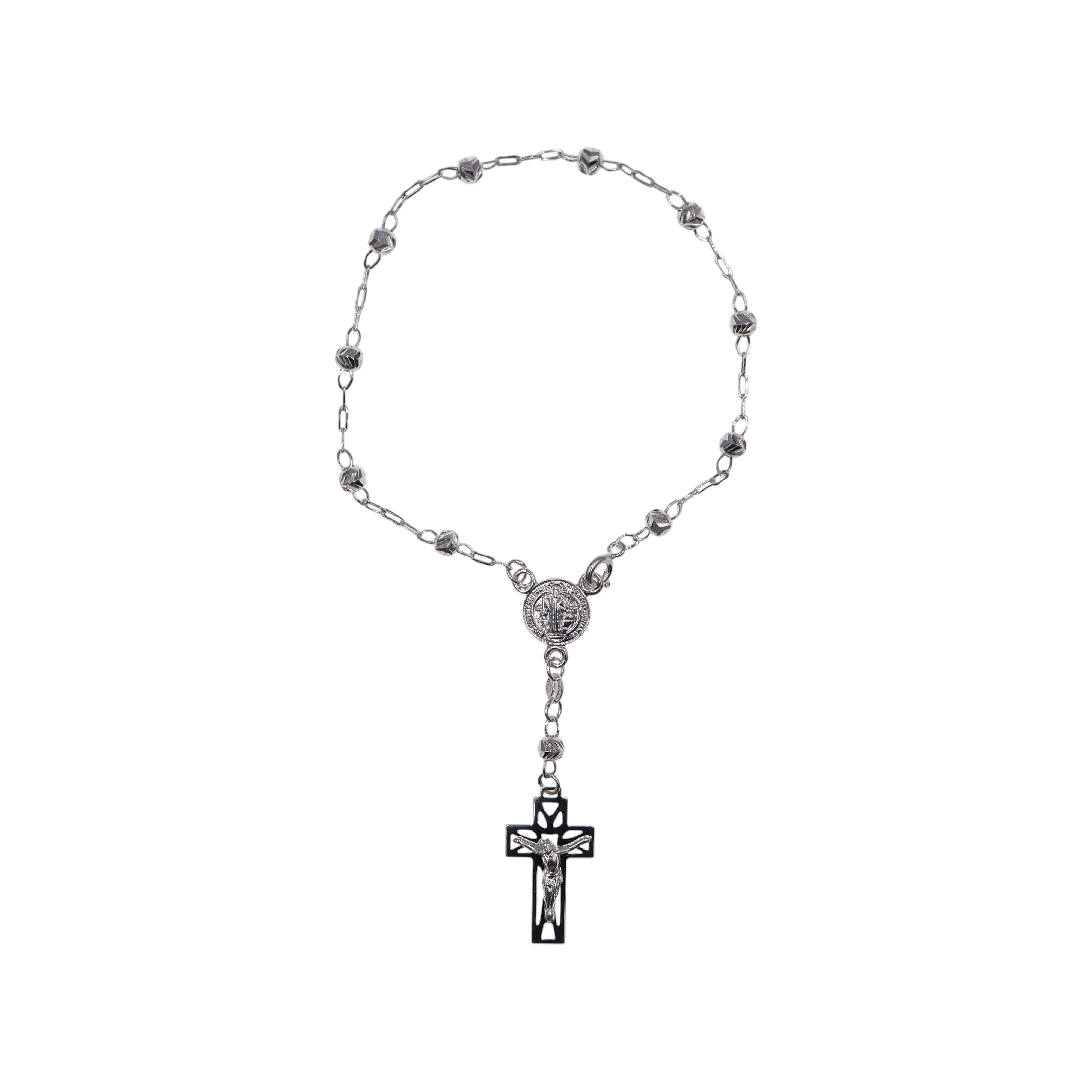 Pulso De Plata 925 Estilo Misterio Religioso