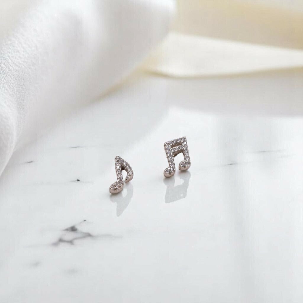 Broquel Notas Musicales de Plata .925