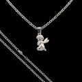 Dije de Niño Ángel + Cadena en plata .925
