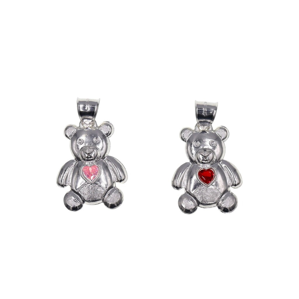 Dije De Oso + Cadena en Plata .925