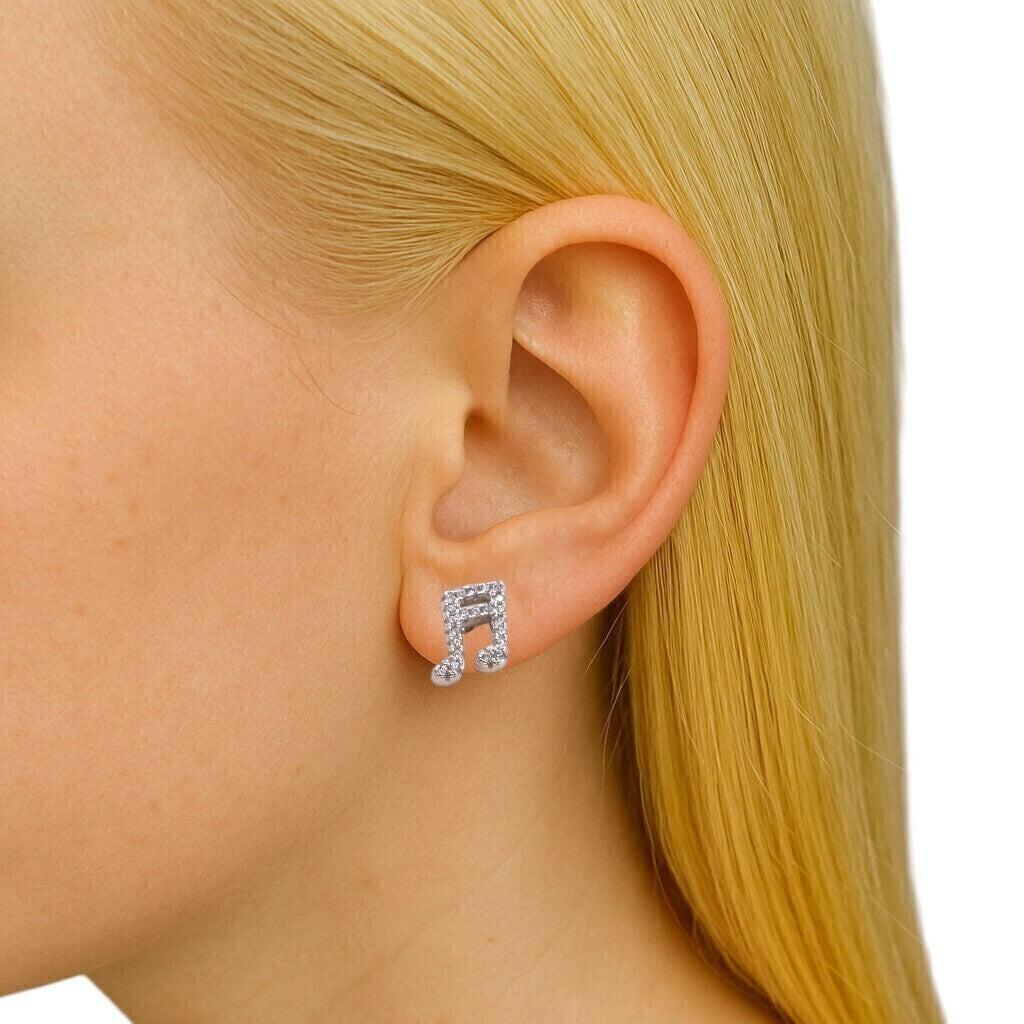 Broquel Notas Musicales de Plata .925