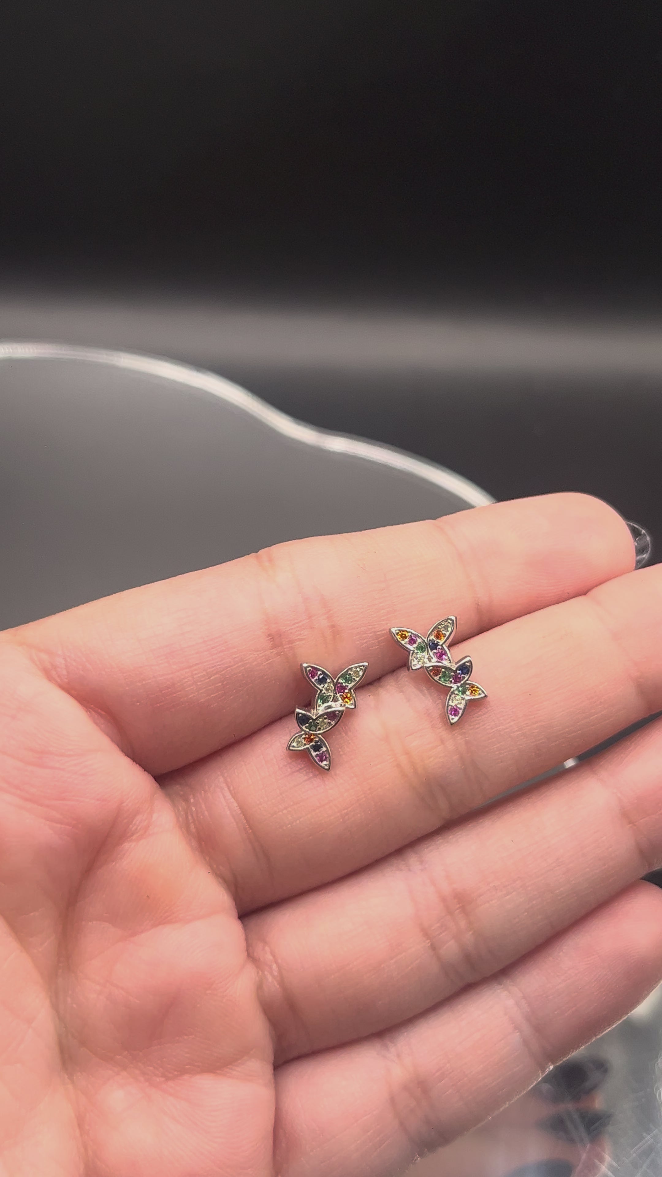 Broquel Mariposas de Plata .925