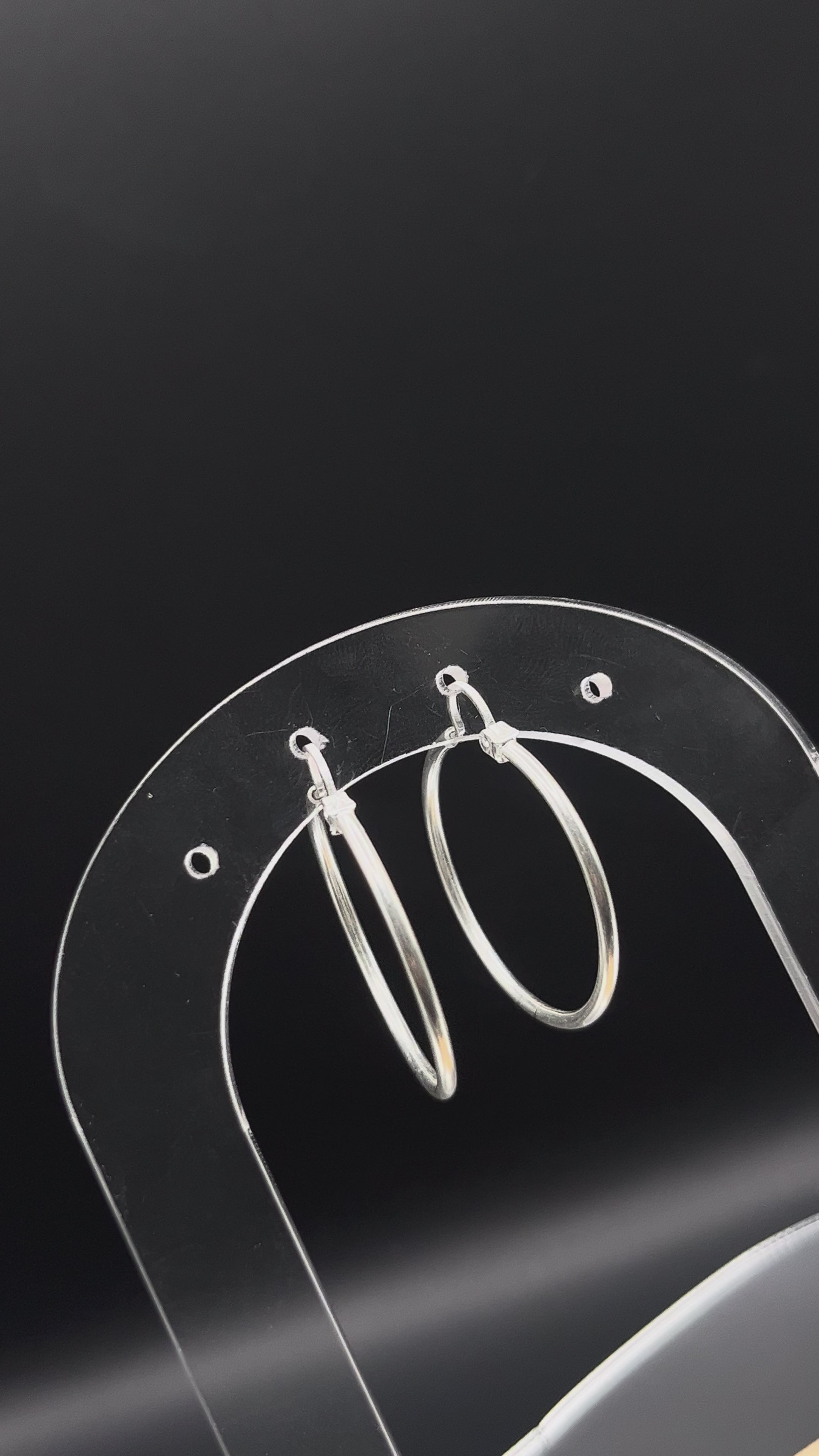 Arracadas Chica Lisa de Plata .925