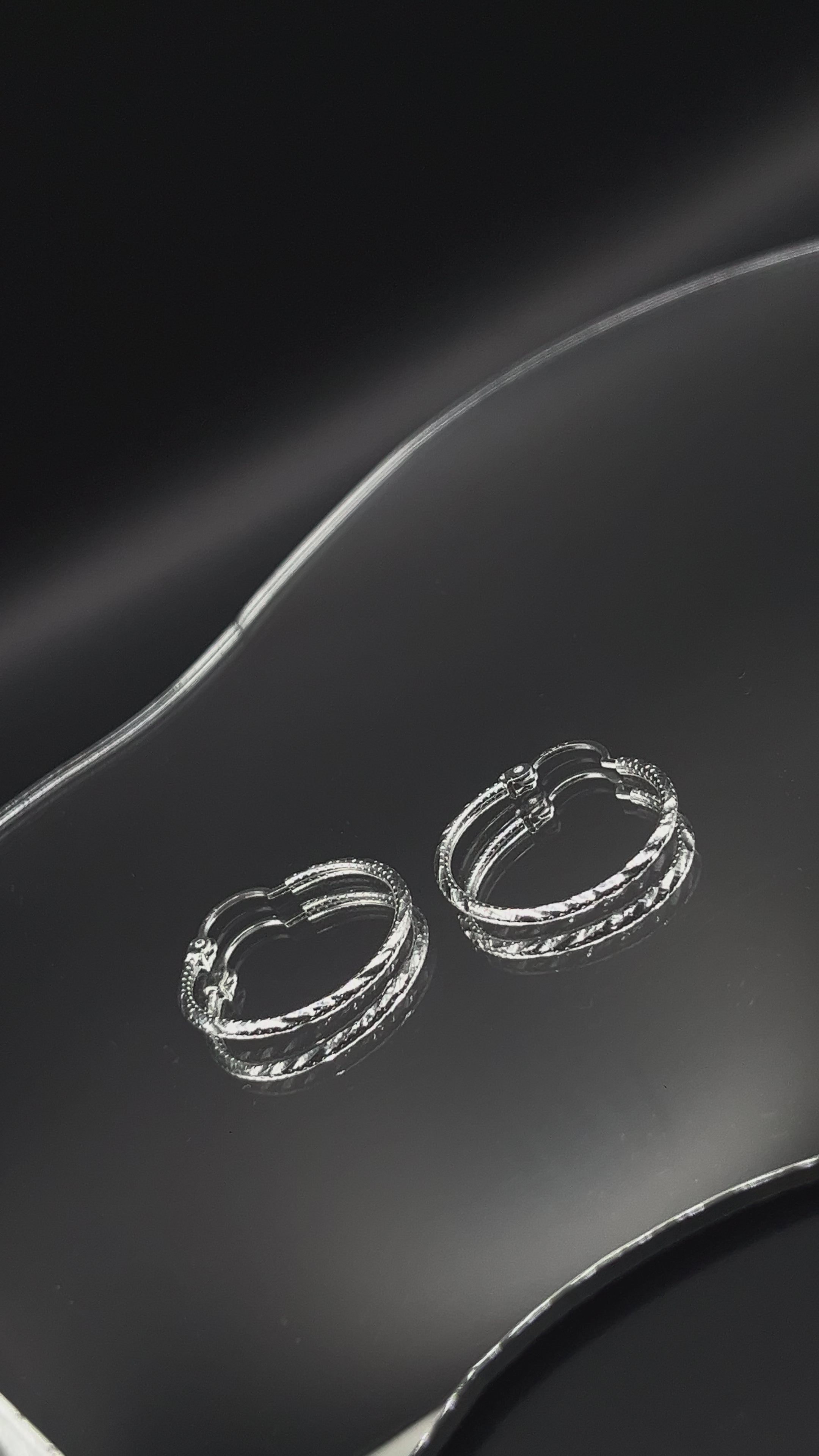 Arracadas Trenza de Plata .925