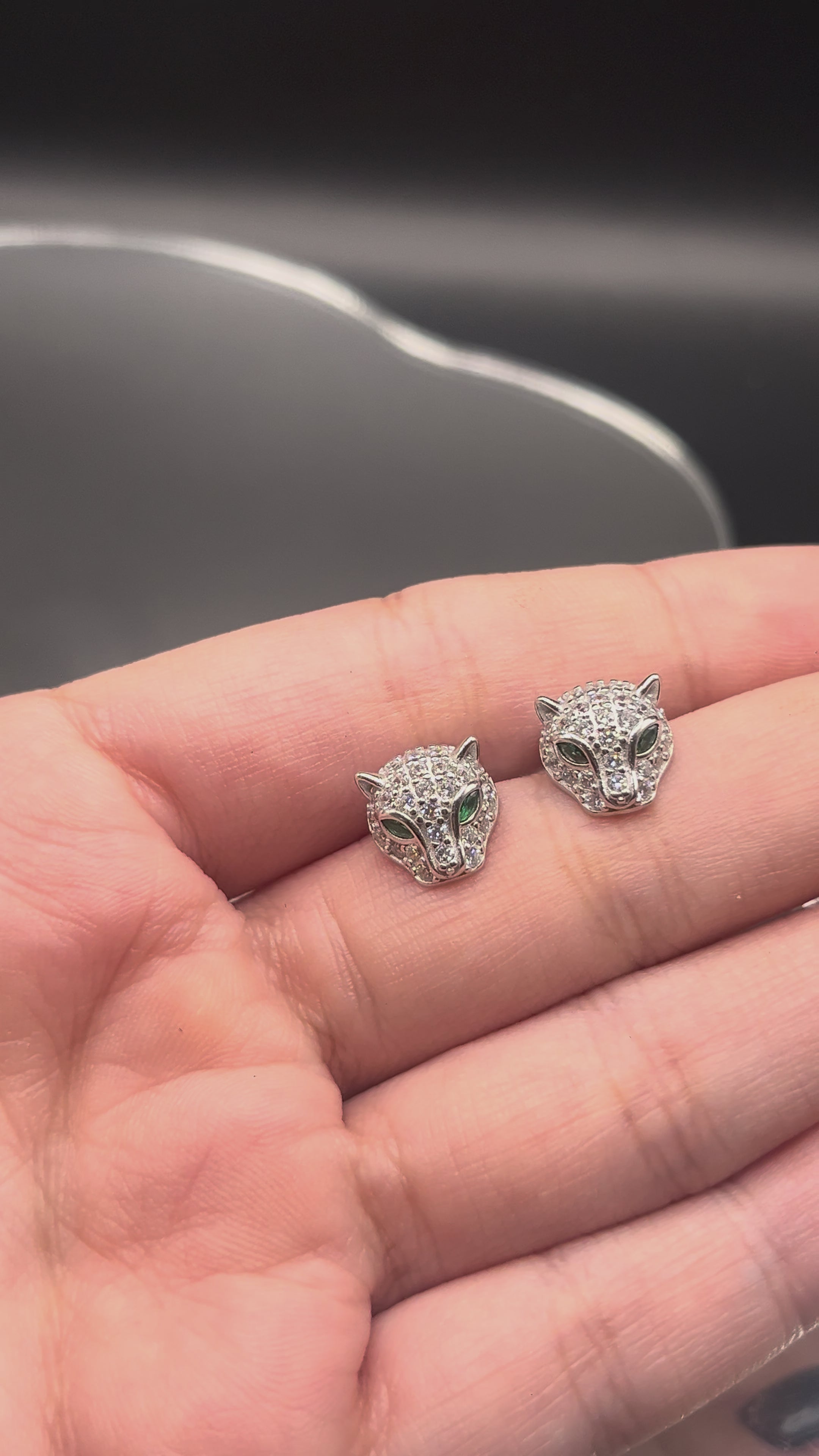 Broquel Leopardo de Plata .925