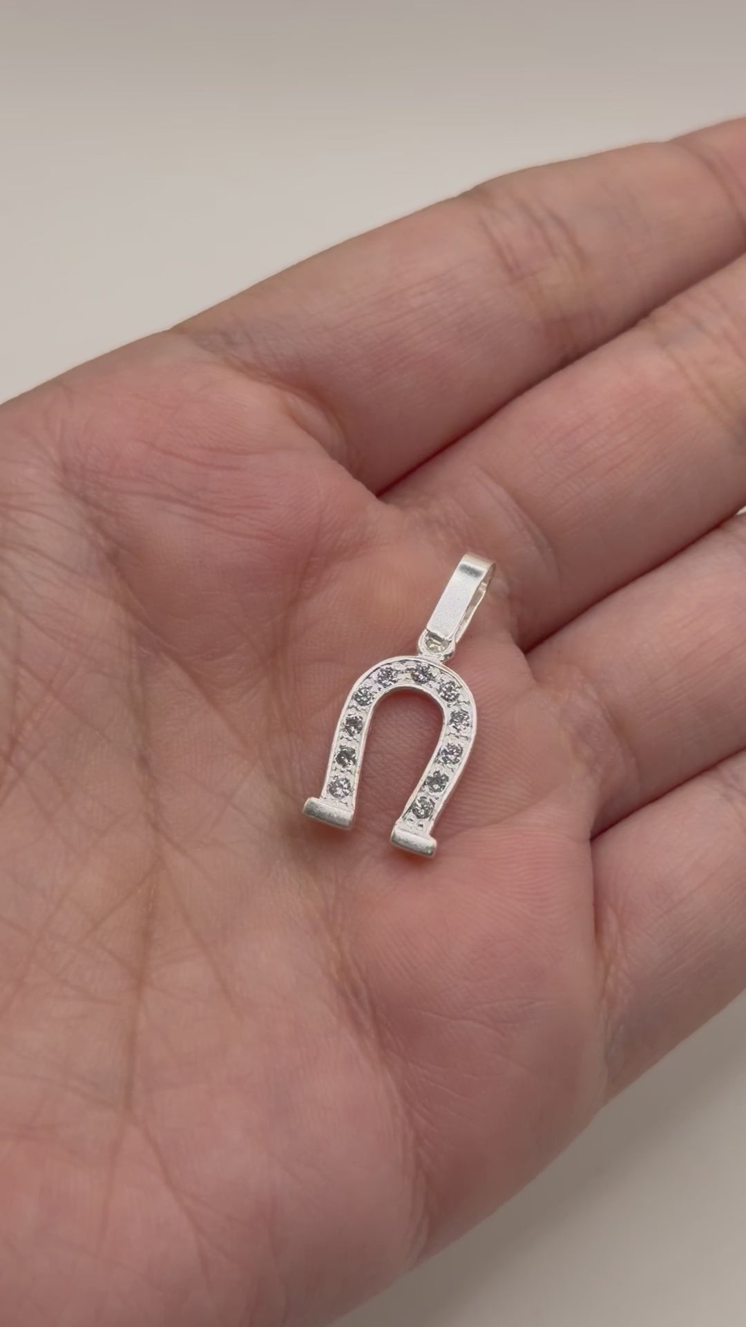 Dije Herradura De La Suerte + Cadena en Plata .925