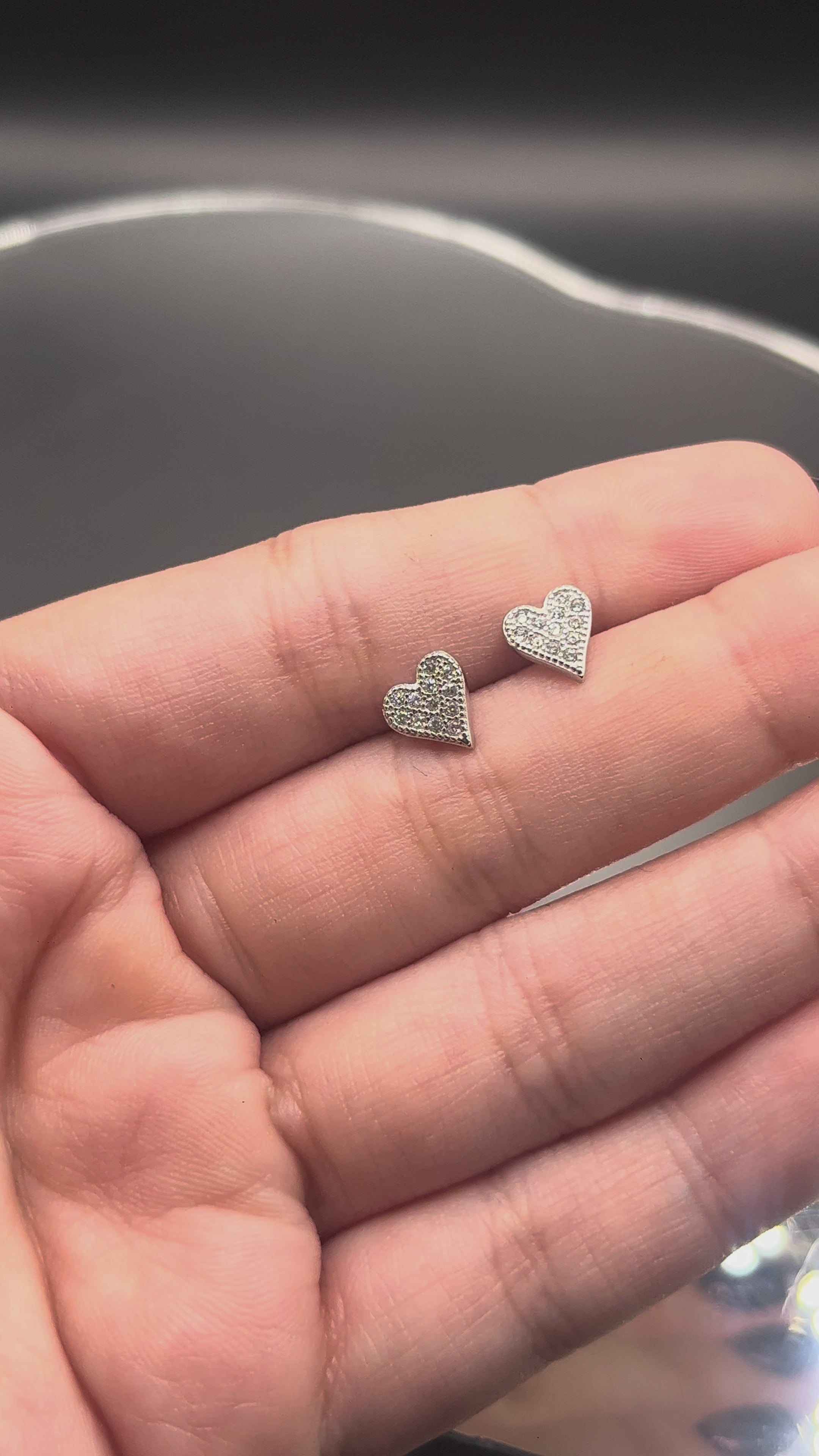 Broquel Corazon de Plata .925