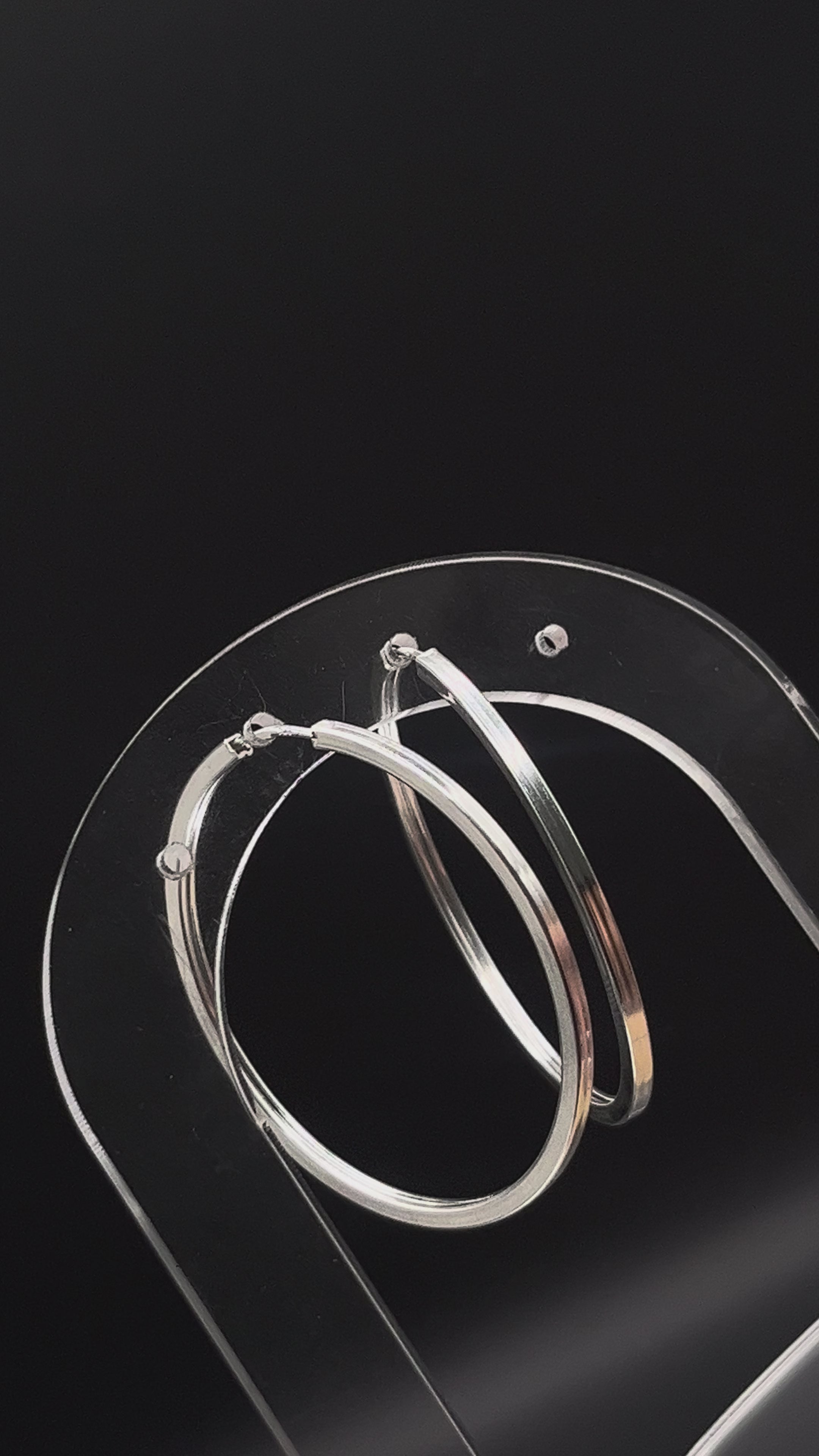 Arracadas Grande Lisa de Plata .925