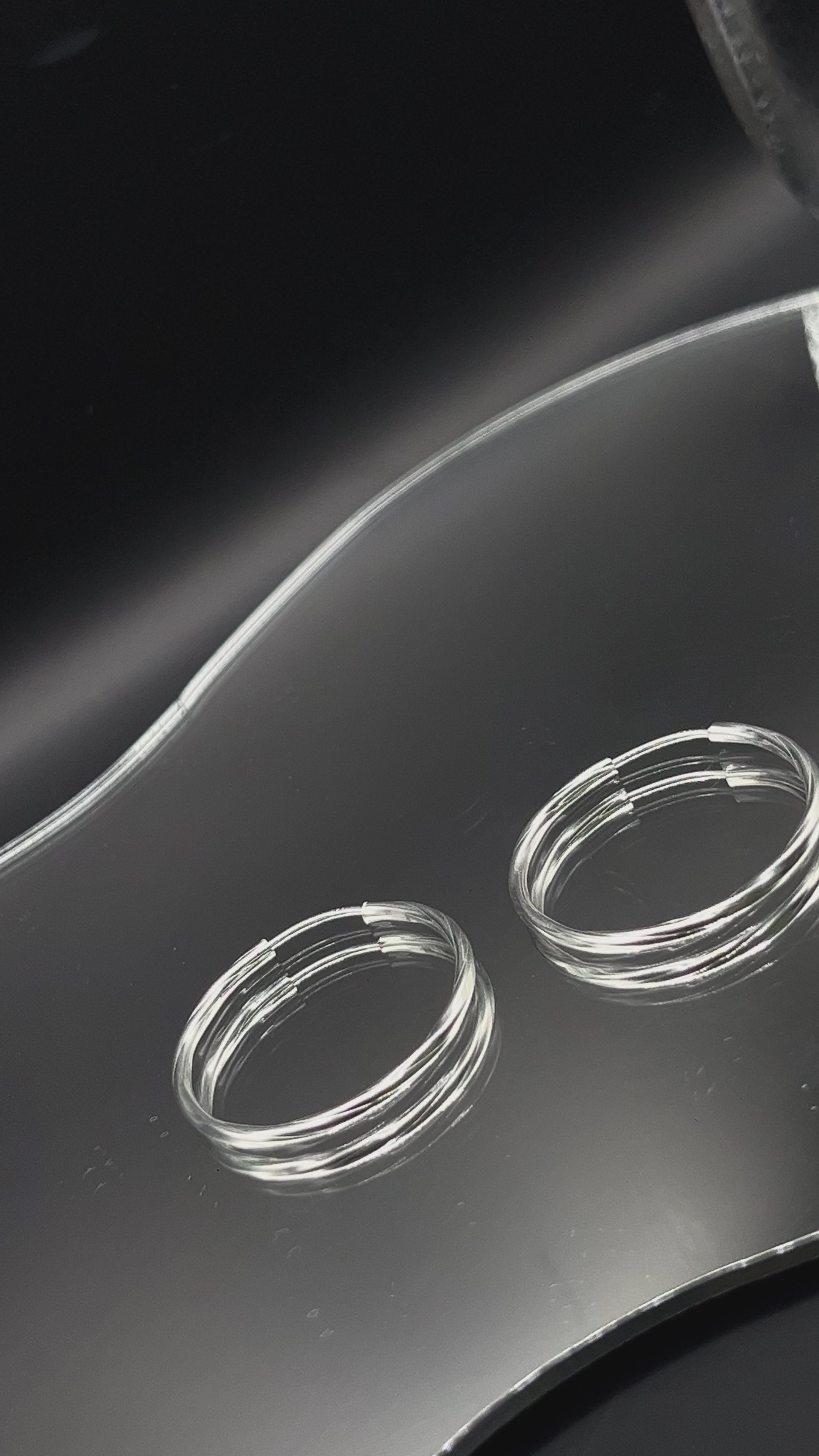 Arracadas Facetada de Plata .925