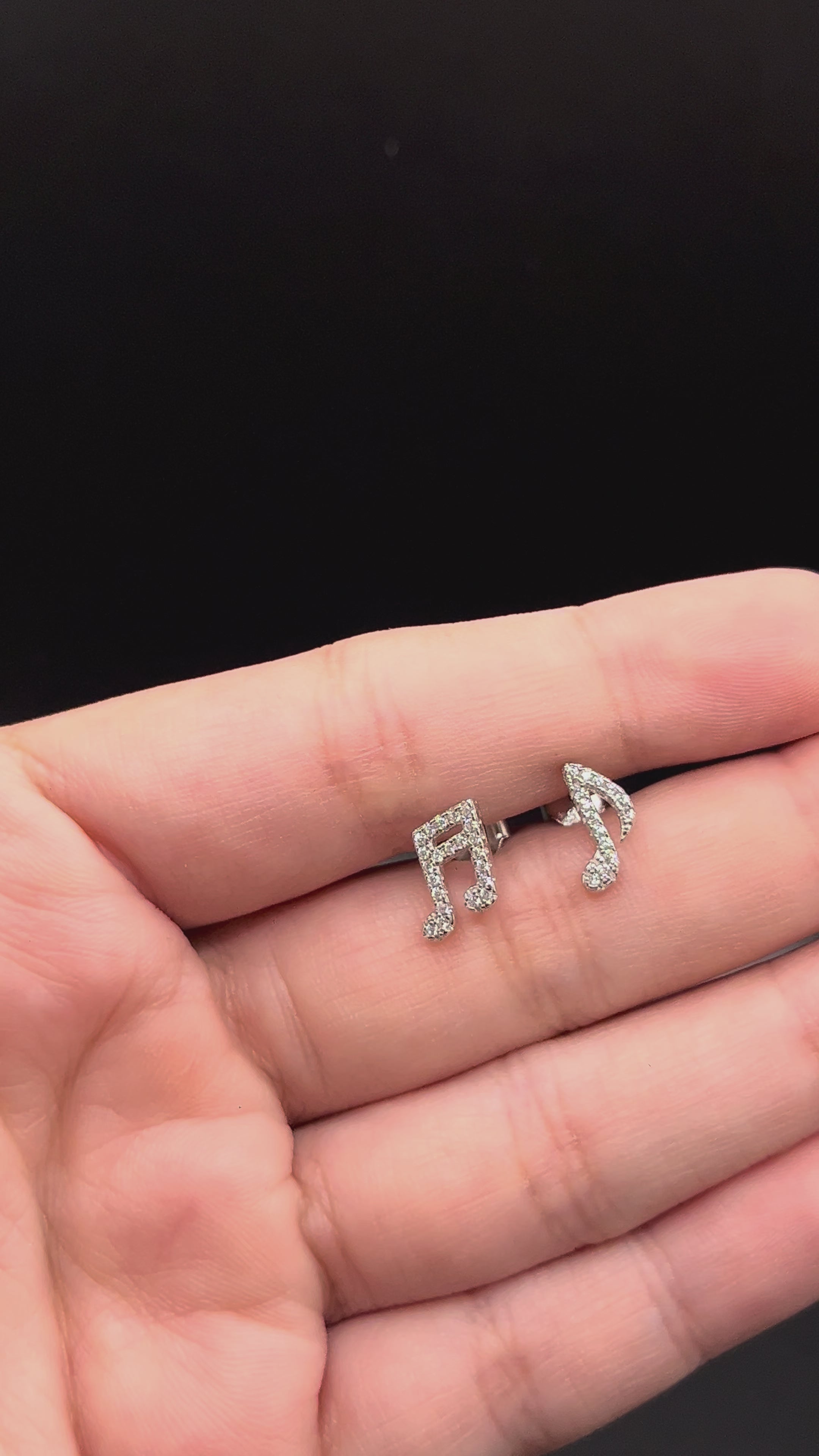 Broquel Notas Musicales de Plata .925