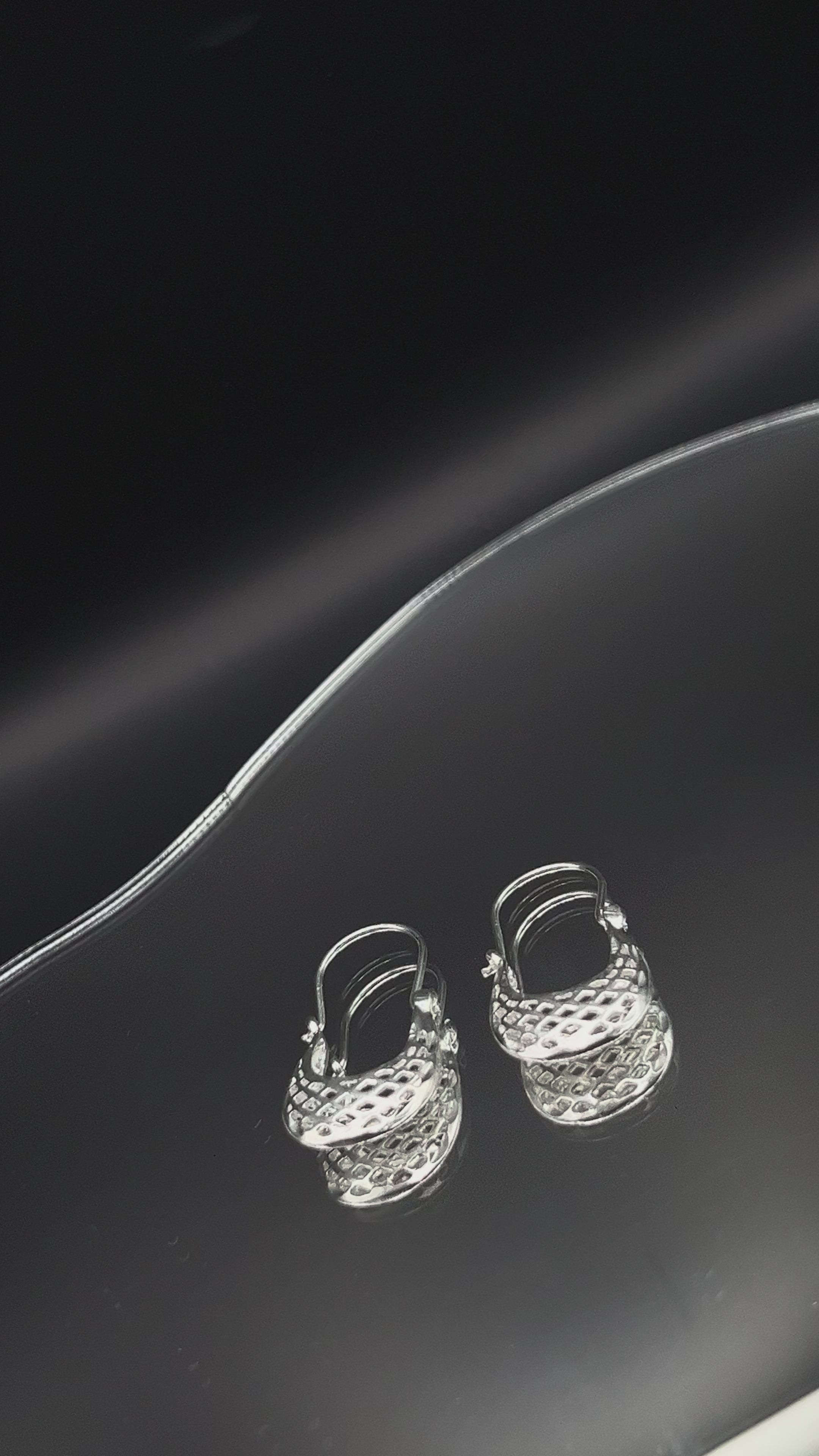 Arracadas Canasta de Plata .925