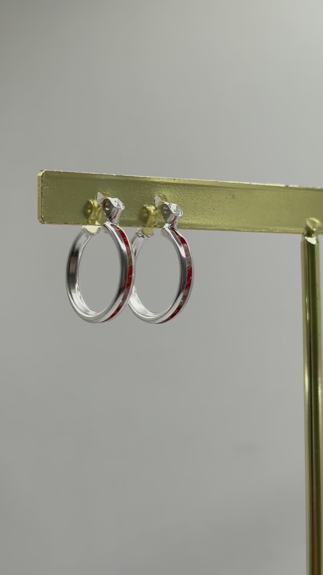 Aretes De Plata .925 Estilo Naranja Tamaño Mini