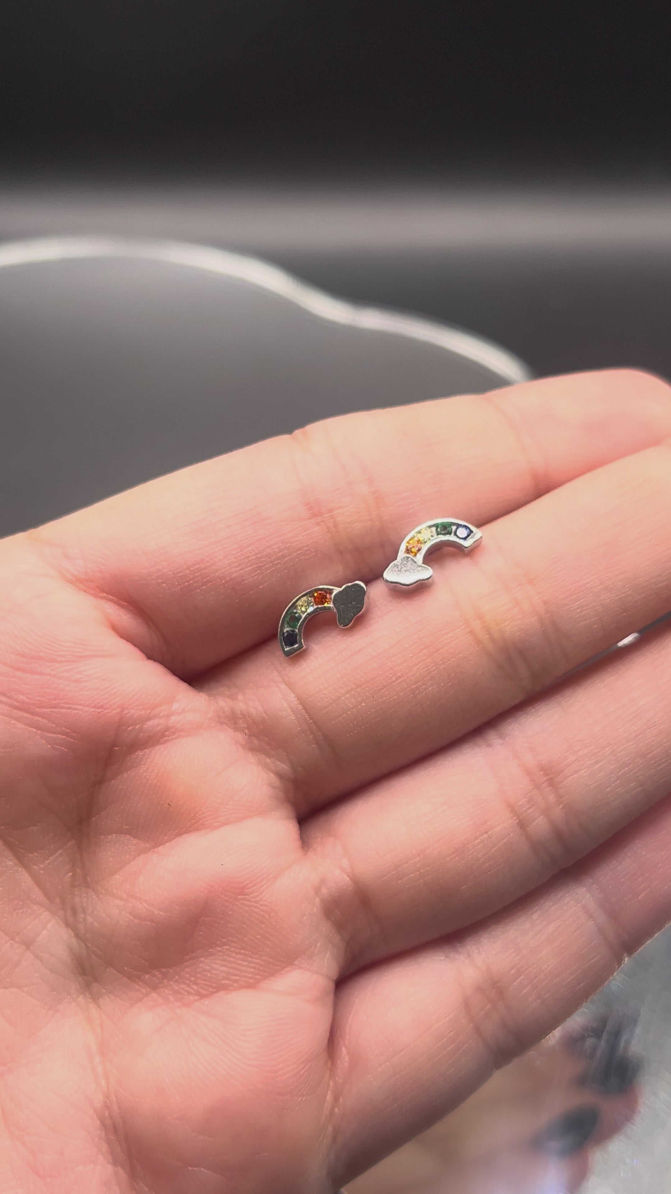 Broquel Arcoiris de Plata .925