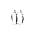 Aretes De Plata .925 Estilo Moradas Medianas