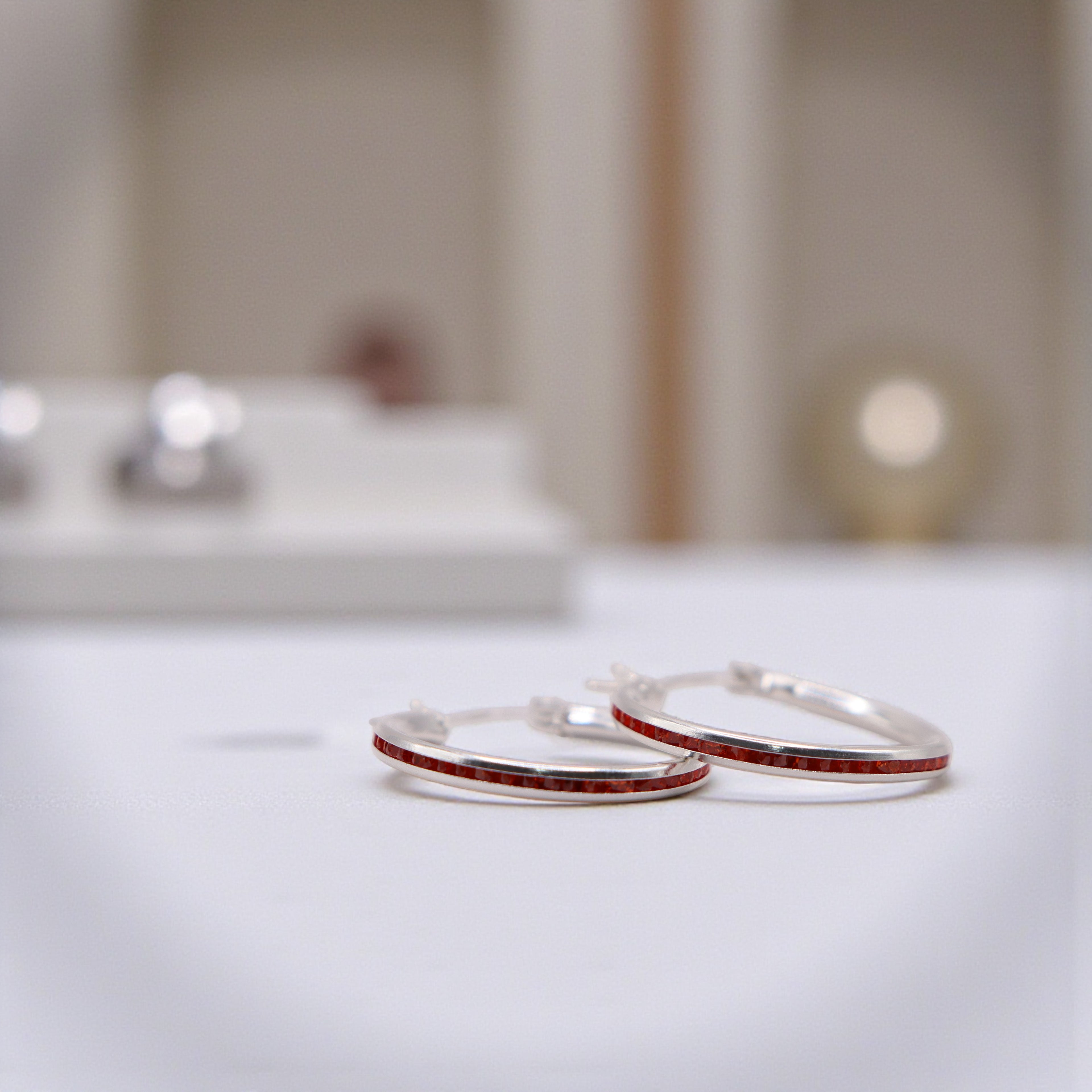 Aretes De Plata .925 Estilo Naranja Medianas