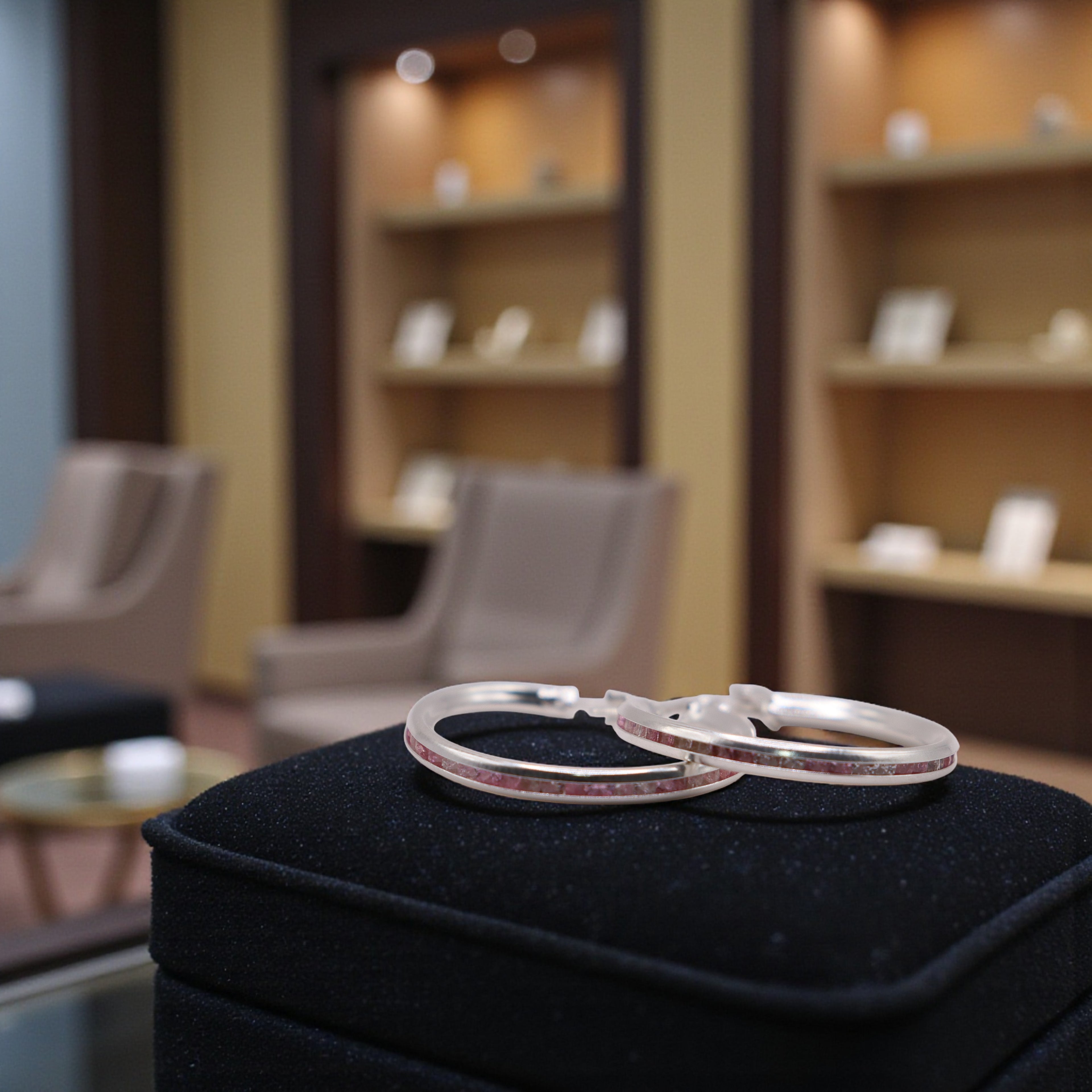 Aretes De Plata .925 Estilo Rosa Medianas