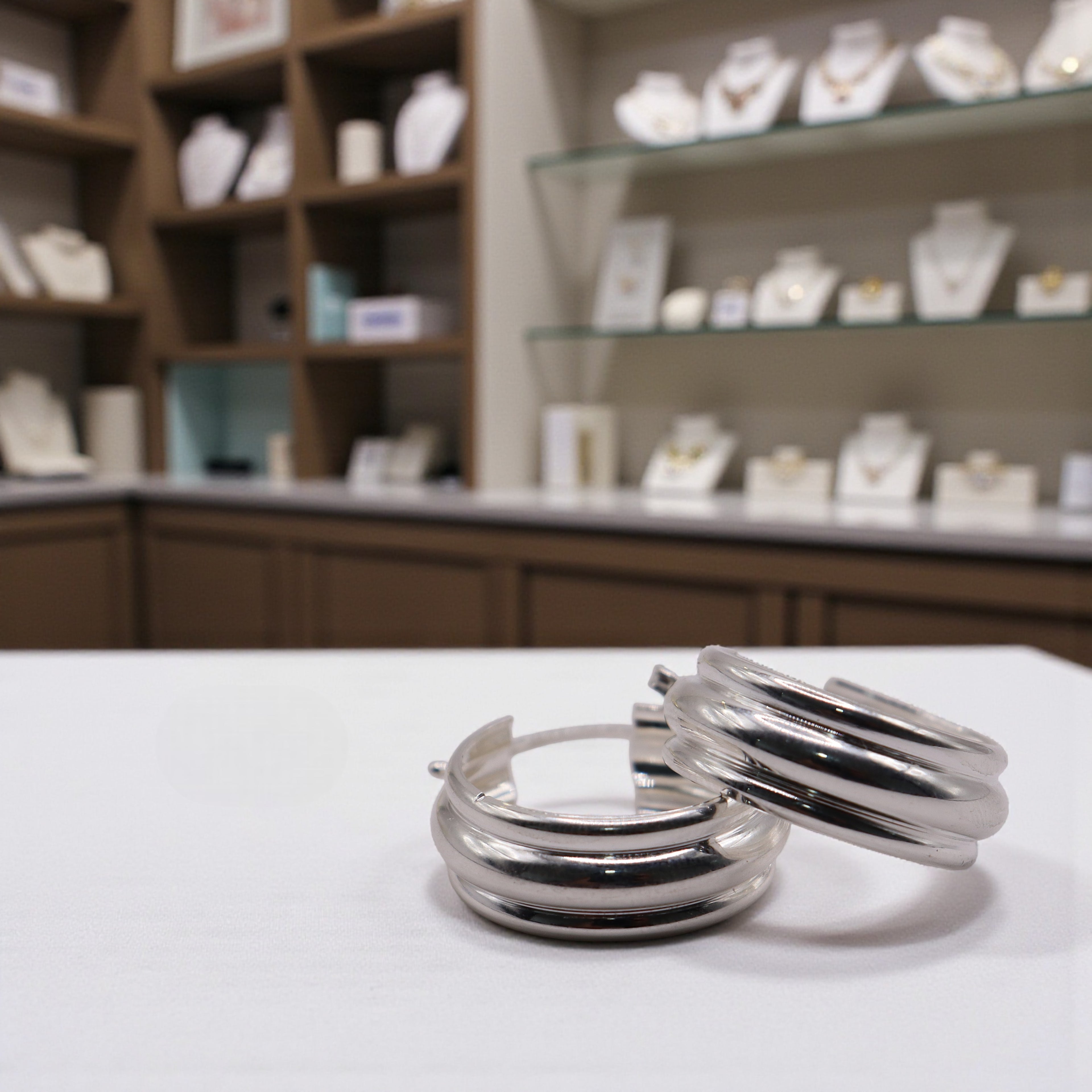 Aretes Tipo Arracada Triple En Plata .925