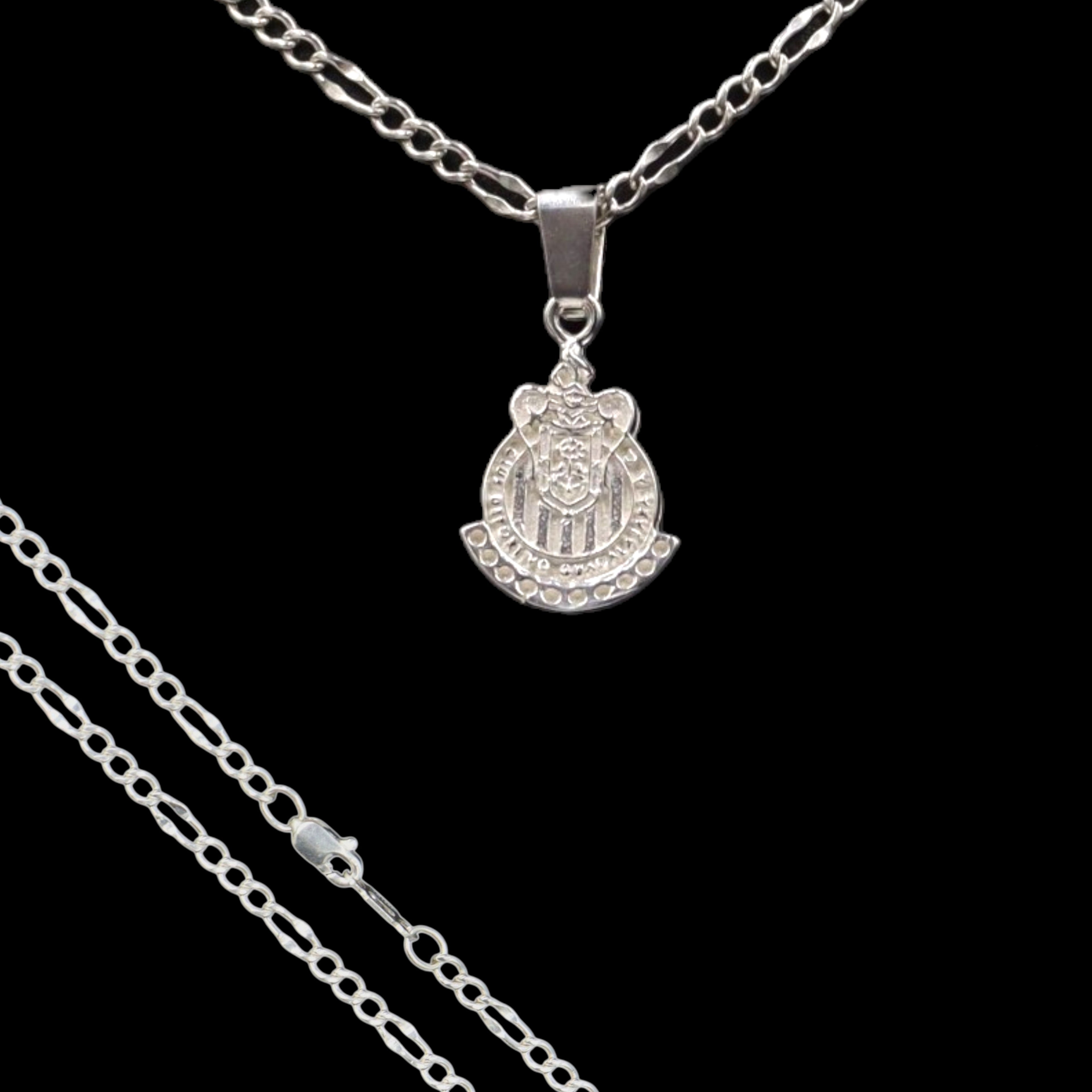 Dije Escudo Chivas + Cadena en Plata .925