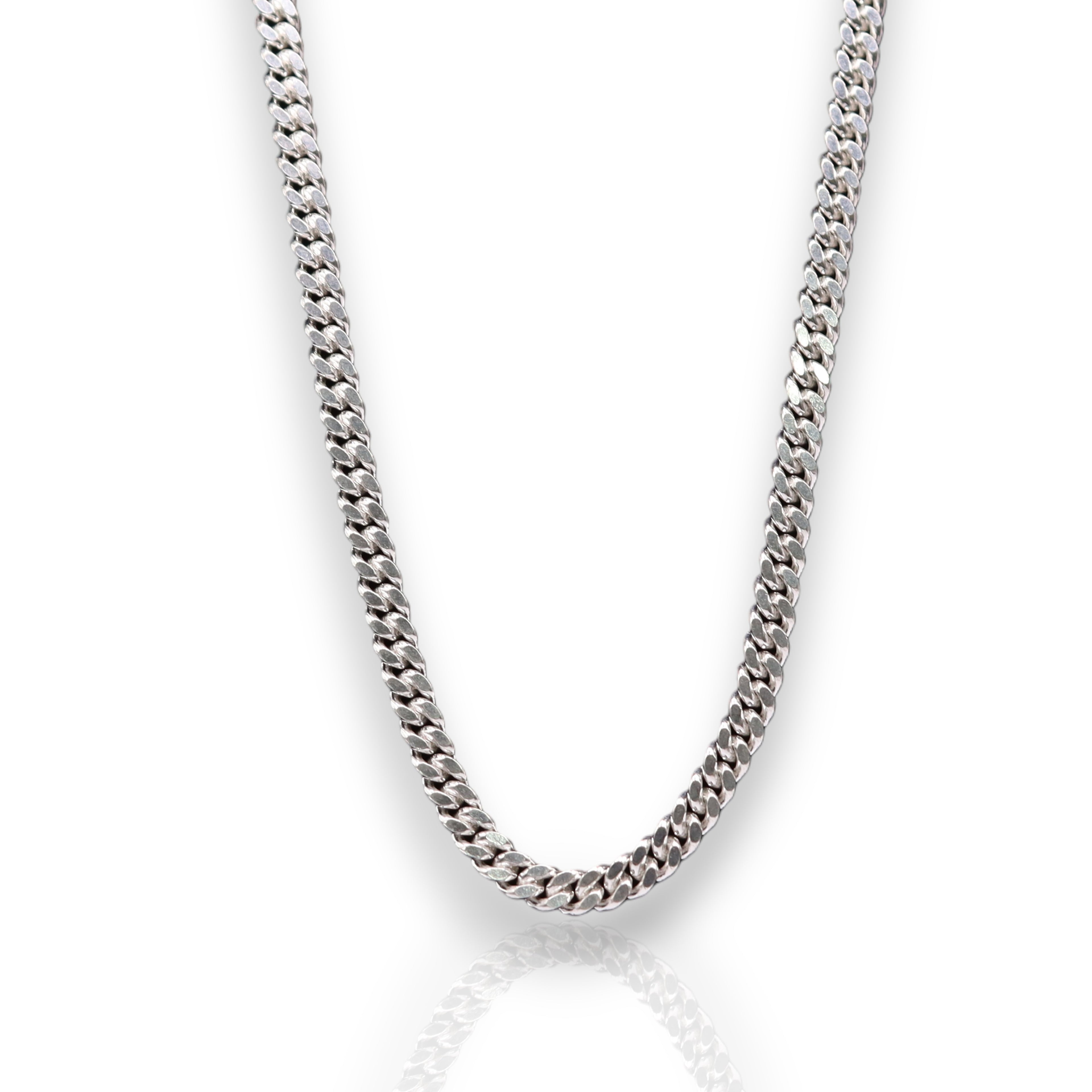 Cadena Cubana Cerrada Plata .925 55 cm