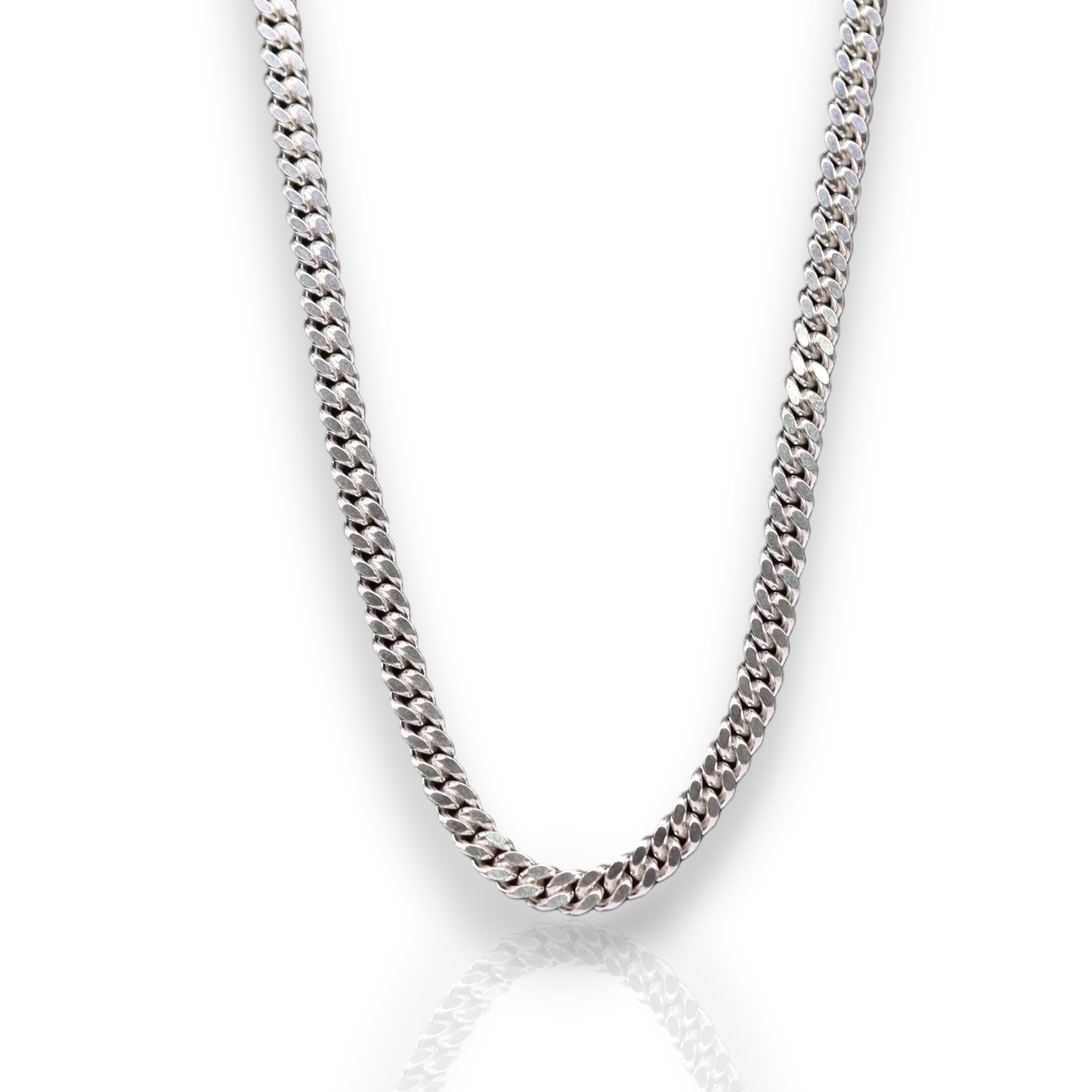 Cadena Cubana Cerrada Plata .925 55 cm