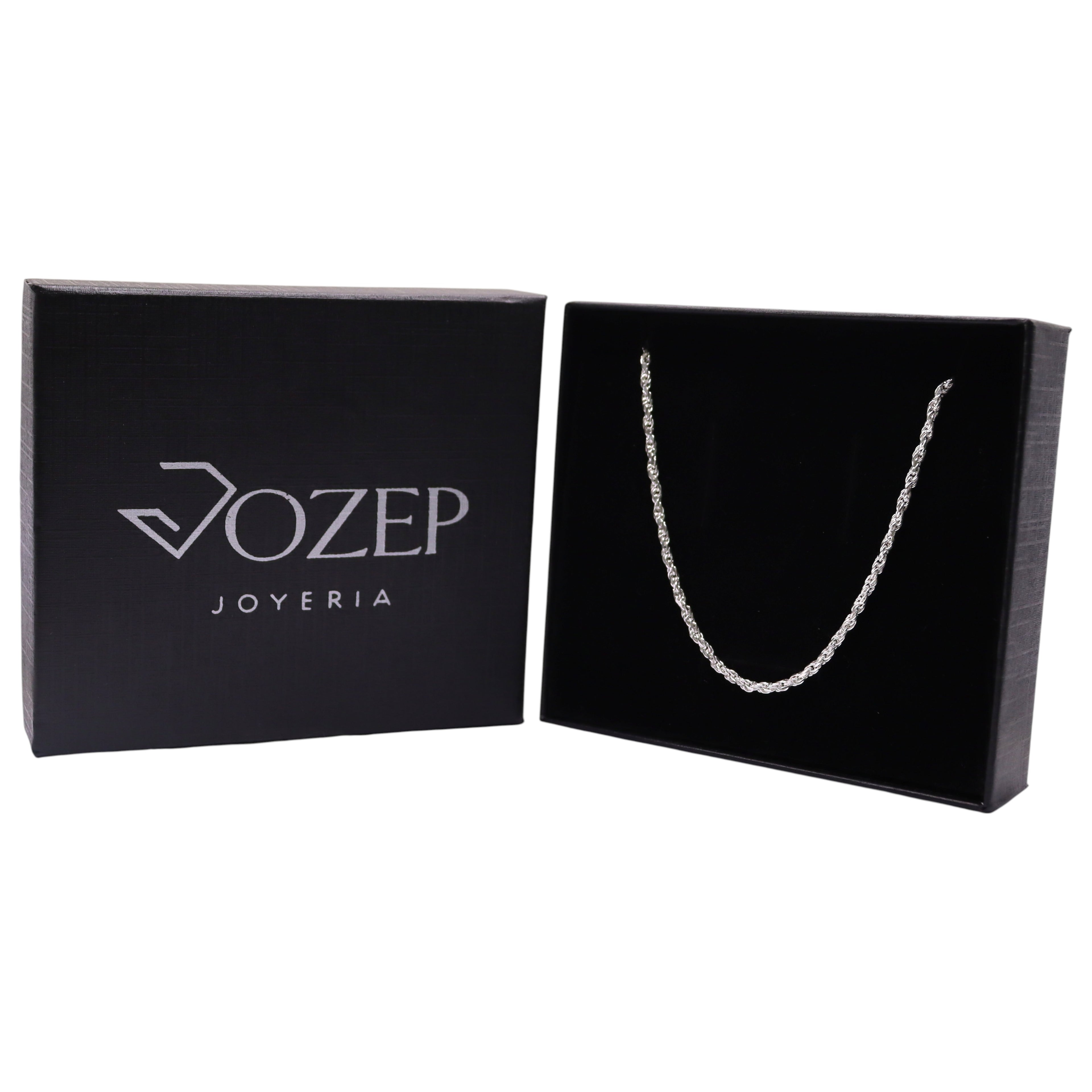 Cadena Torzal Plata 925  Jozep Joyería 50 y 70 cm