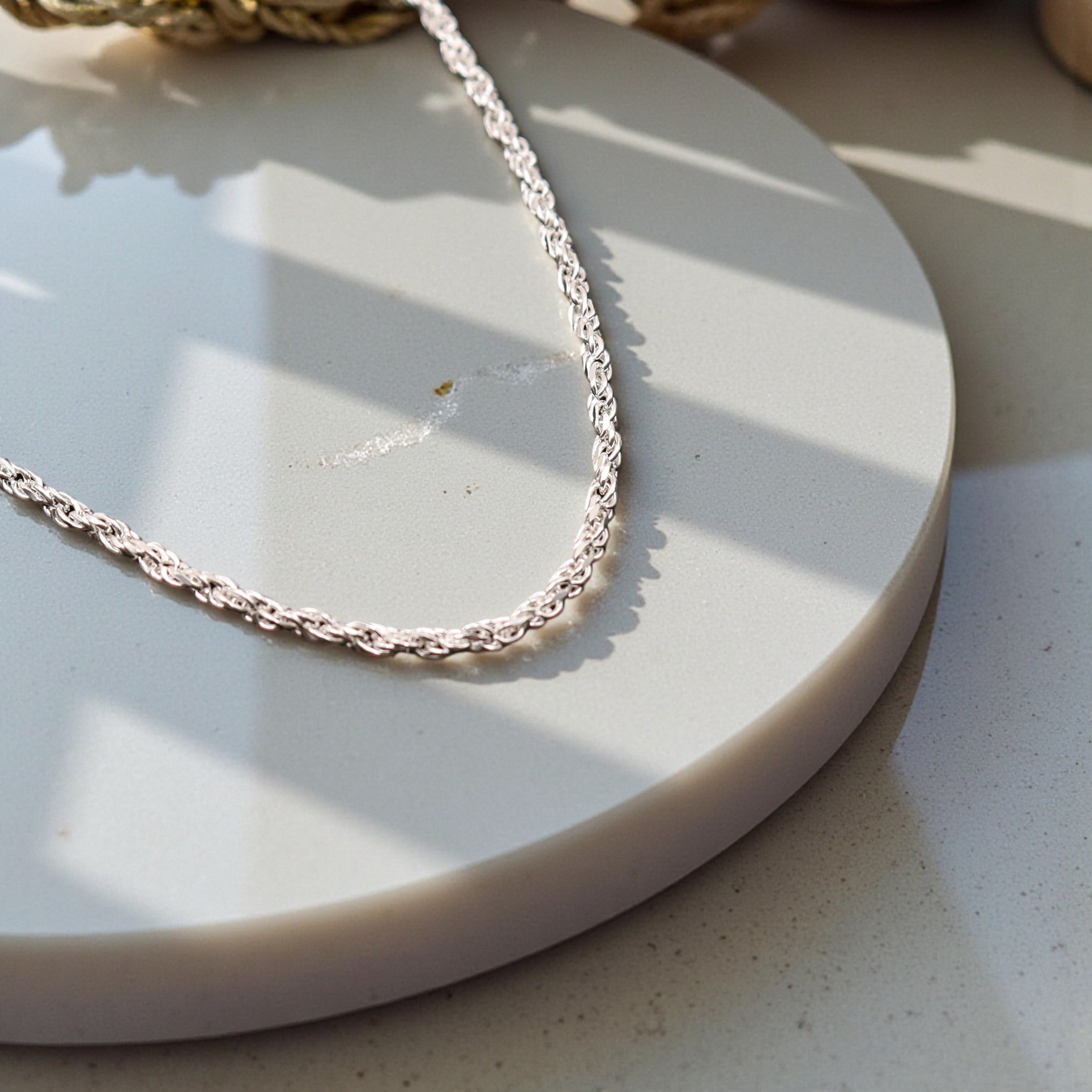 Cadena Torzal Plata 925  Jozep Joyería 50 y 70 cm