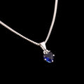 Dije Corazón Mini Azul Marino Plata .925