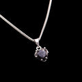 Dije Corazón Mediano Negro Plata .925