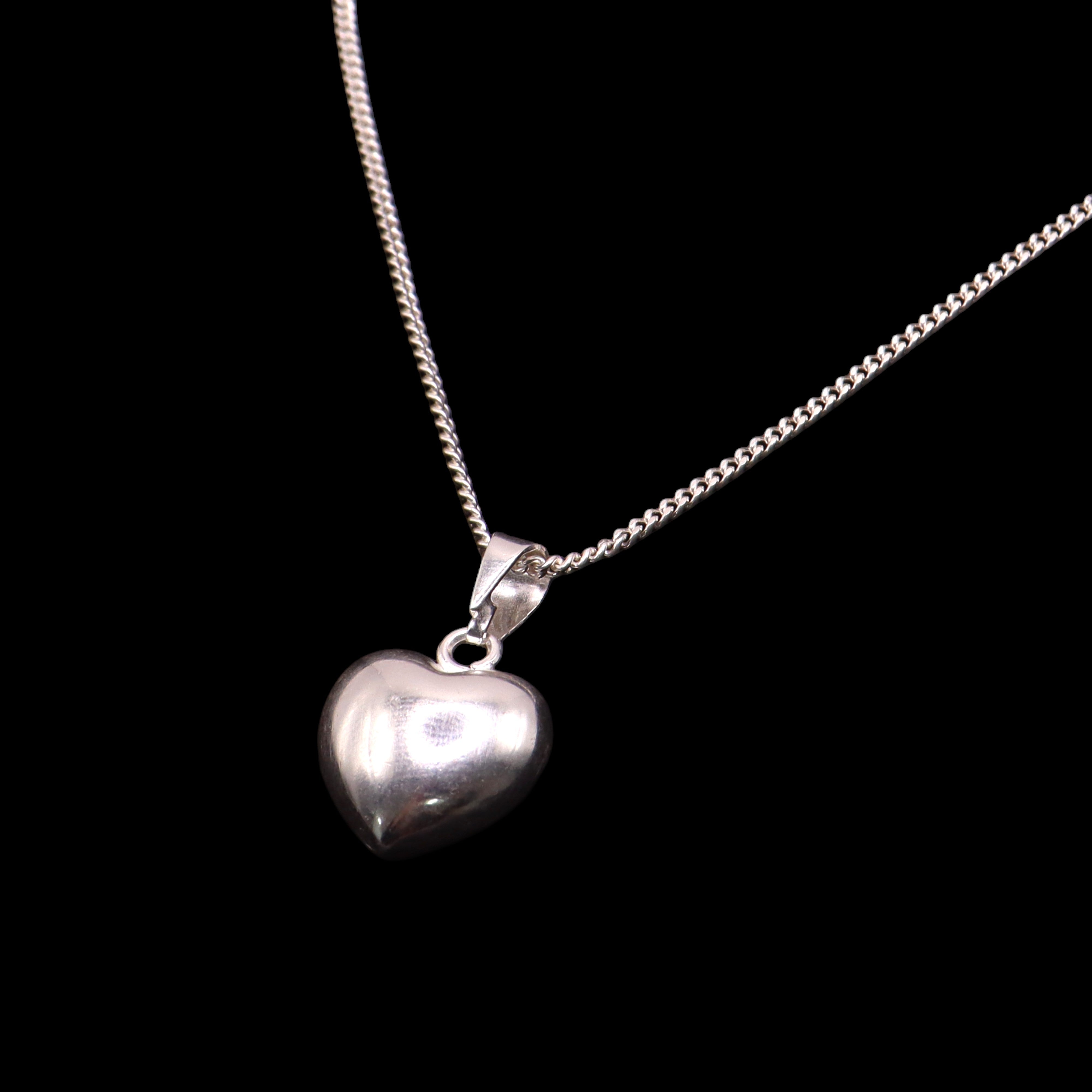 Dije Corazón Liso Mini Plata .925