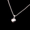 Dije Corazón Liso Mediano Plata .925