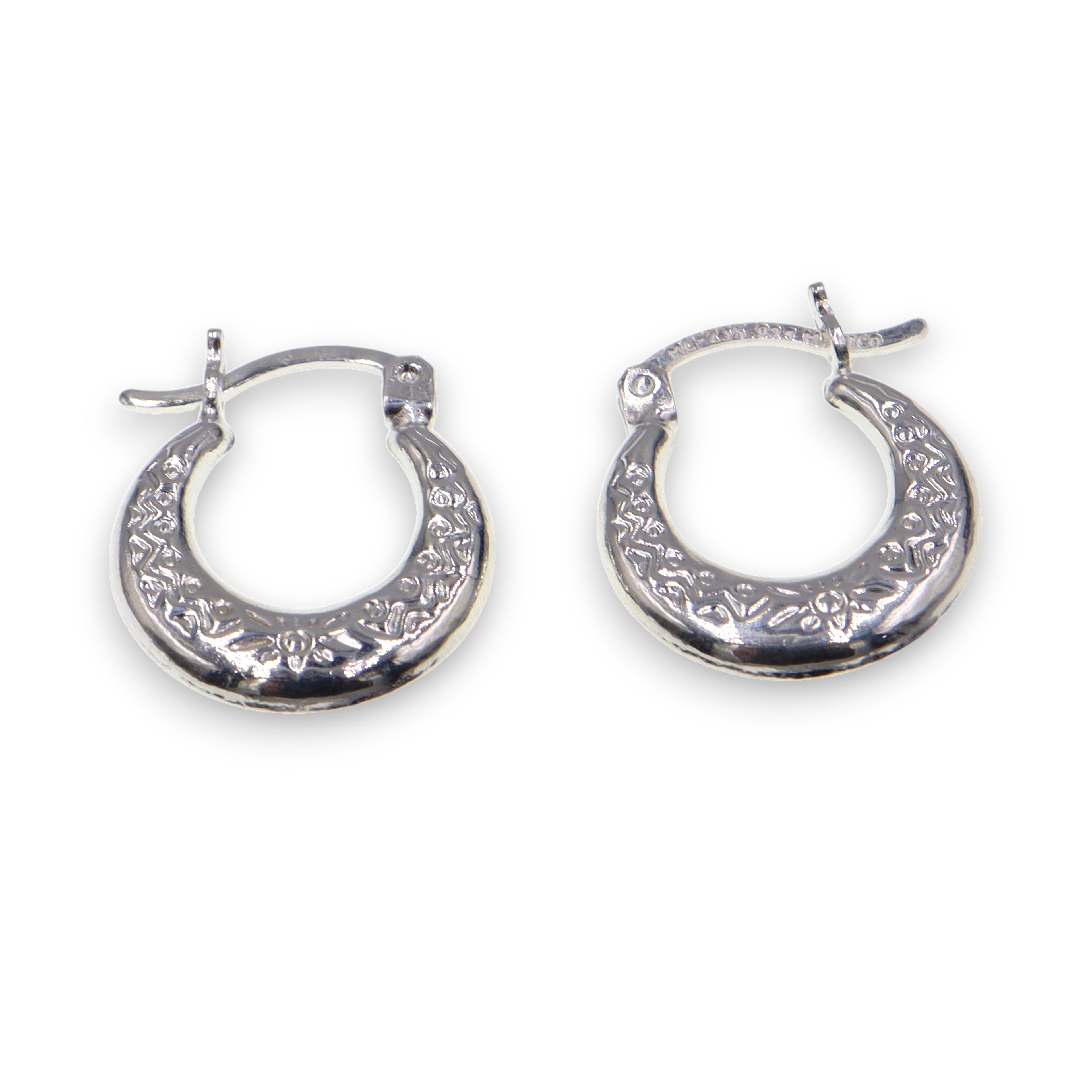 Arracadas Lineas y Sol de Plata .925