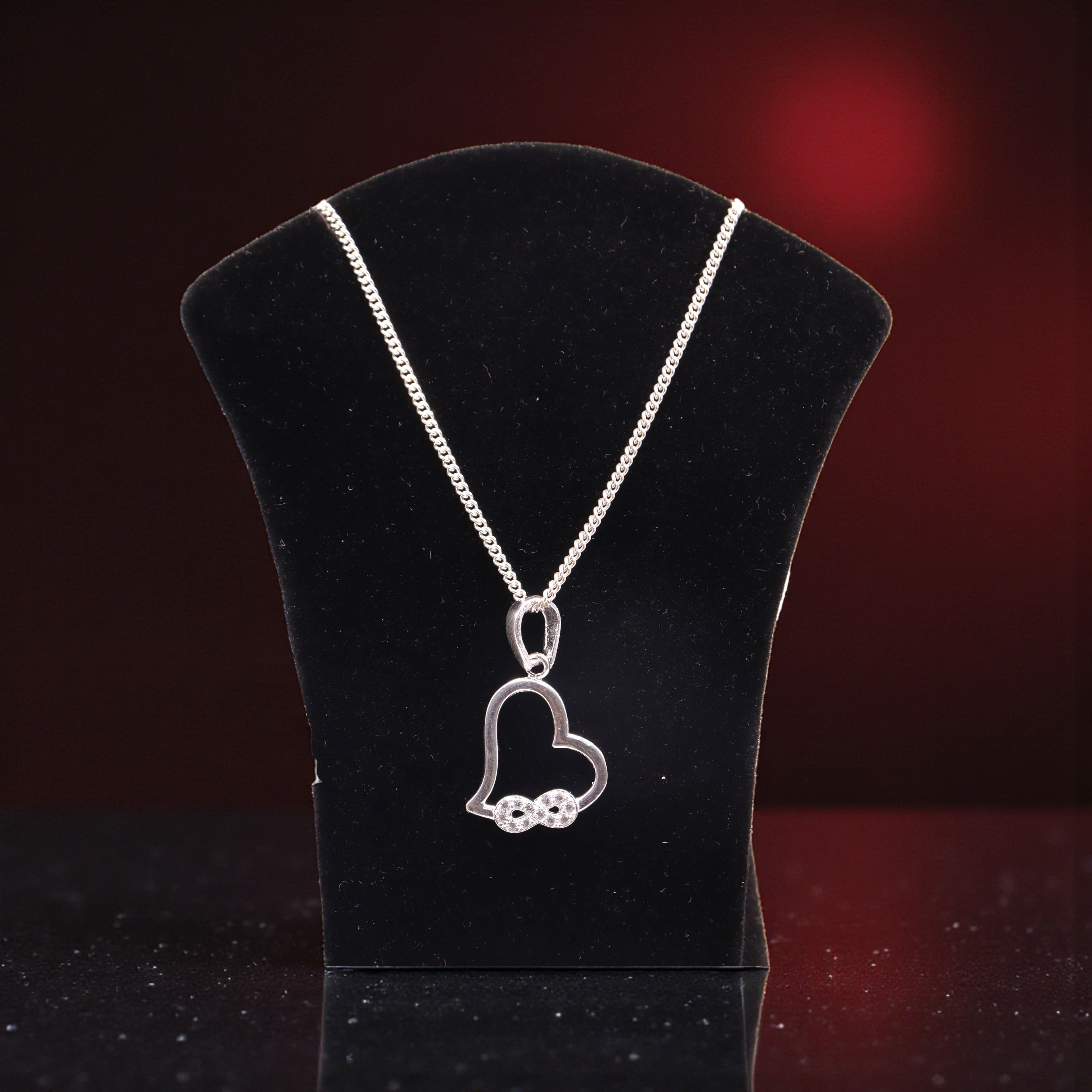 Dije Corazón Infinito Plata 925 Jozep Joyería