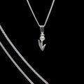 Dije De Tulipan + Cadena En Plata .925